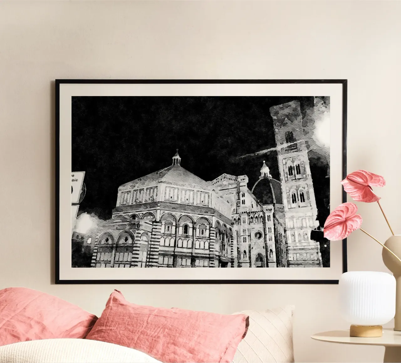 Firenze di notte carta hahnemühle da Massimo Frascogna