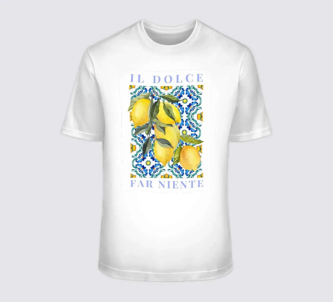 Zitrone Poster, Italienische Zitrone Poster, Il dolce far niente T-Shirt von Bella Studio