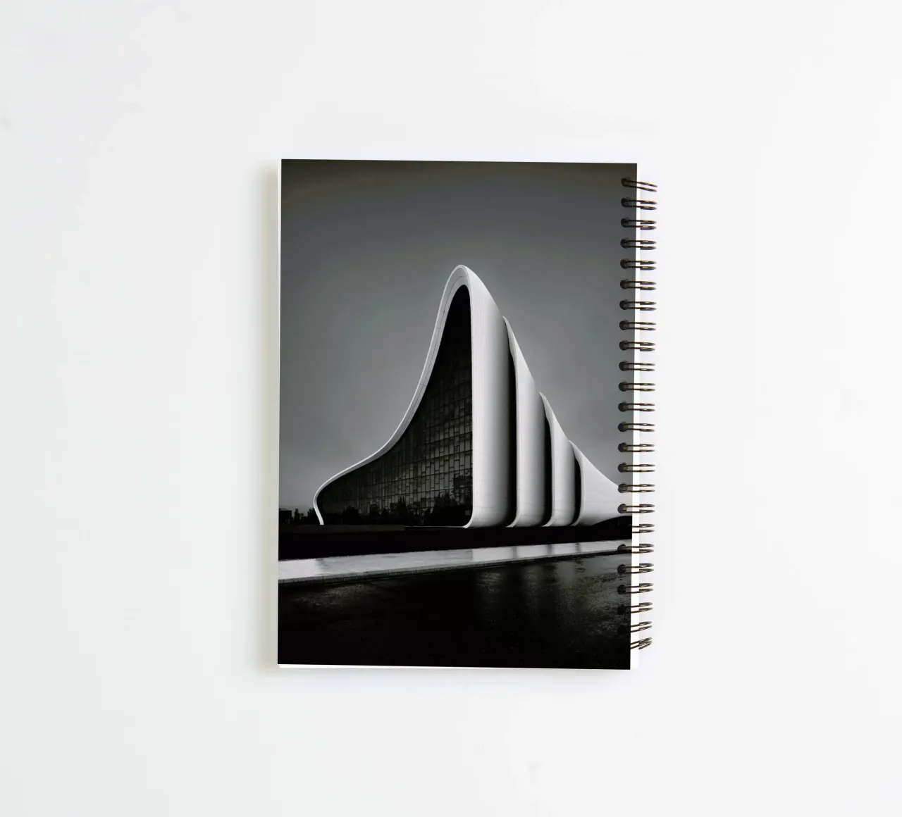 Baku -  Heydar Aliyev Center 1 spiral notebook by Håggard Photography | Ronny Behnert