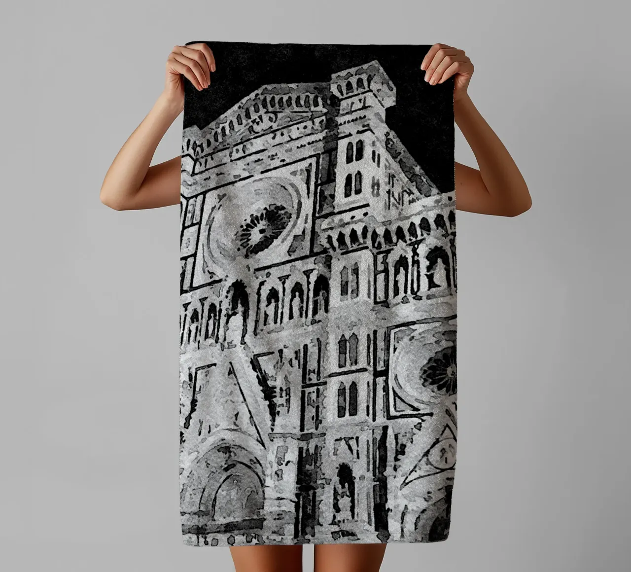 La Cattedrale asciugamano da bagno da Massimo Frascogna