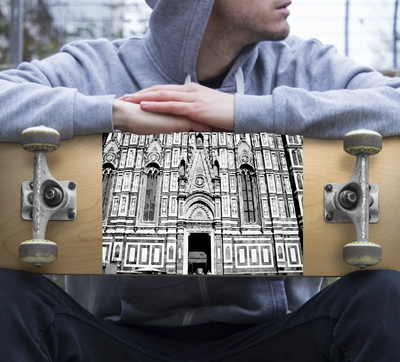 The Cathedral sticker by Massimo Frascogna