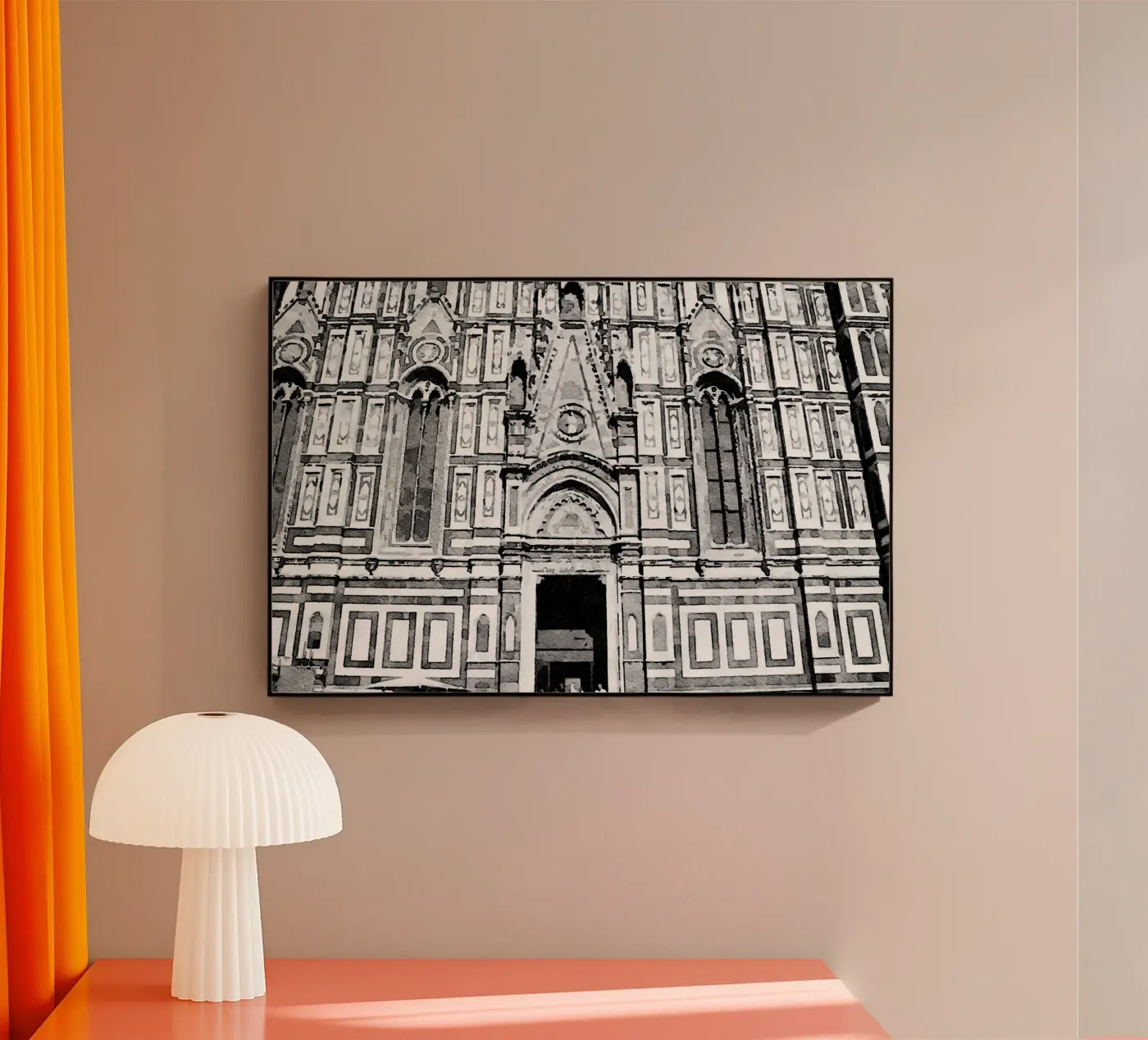The Cathedral acryl van Massimo Frascogna