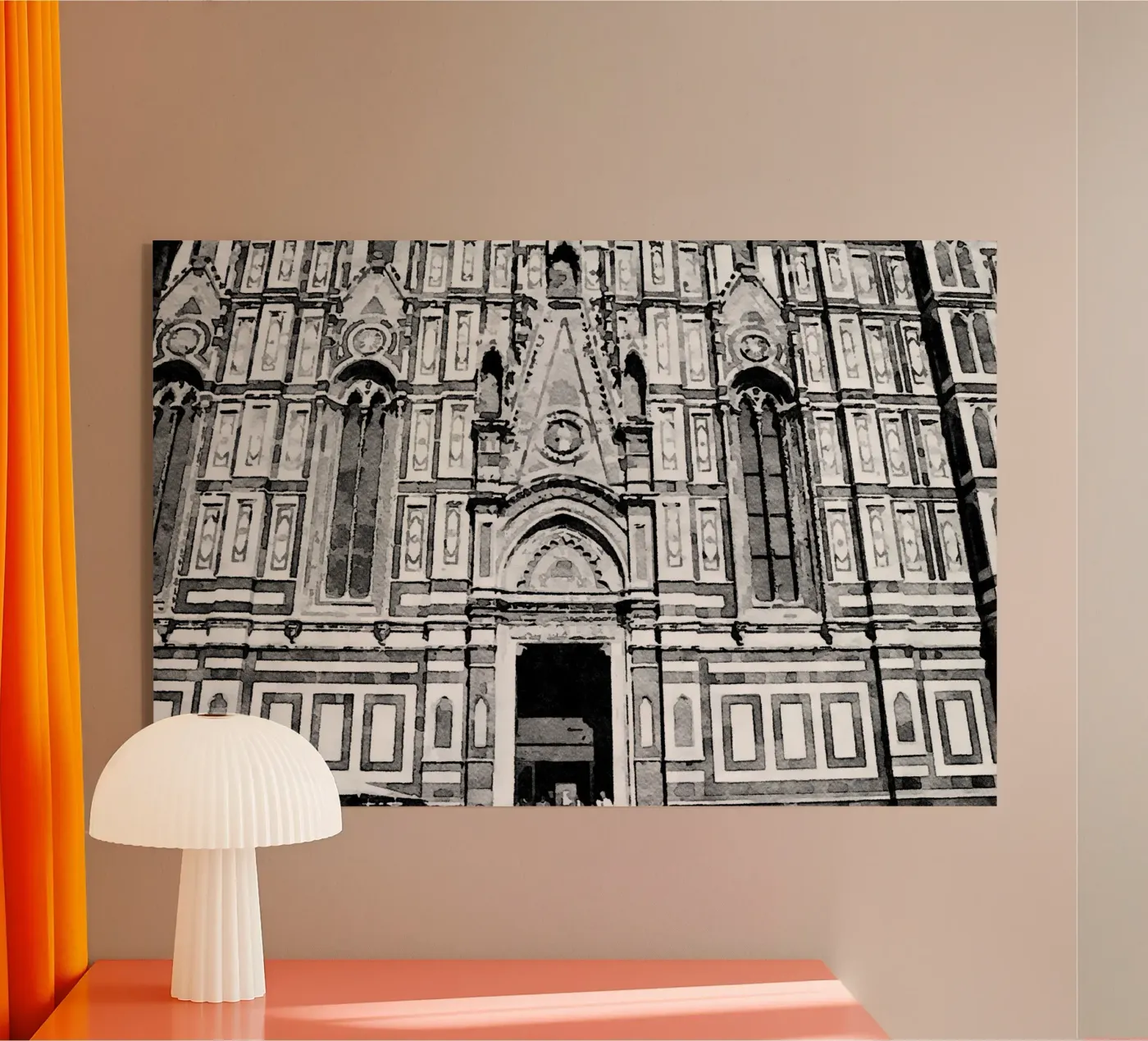 The Cathedral acryl van Massimo Frascogna