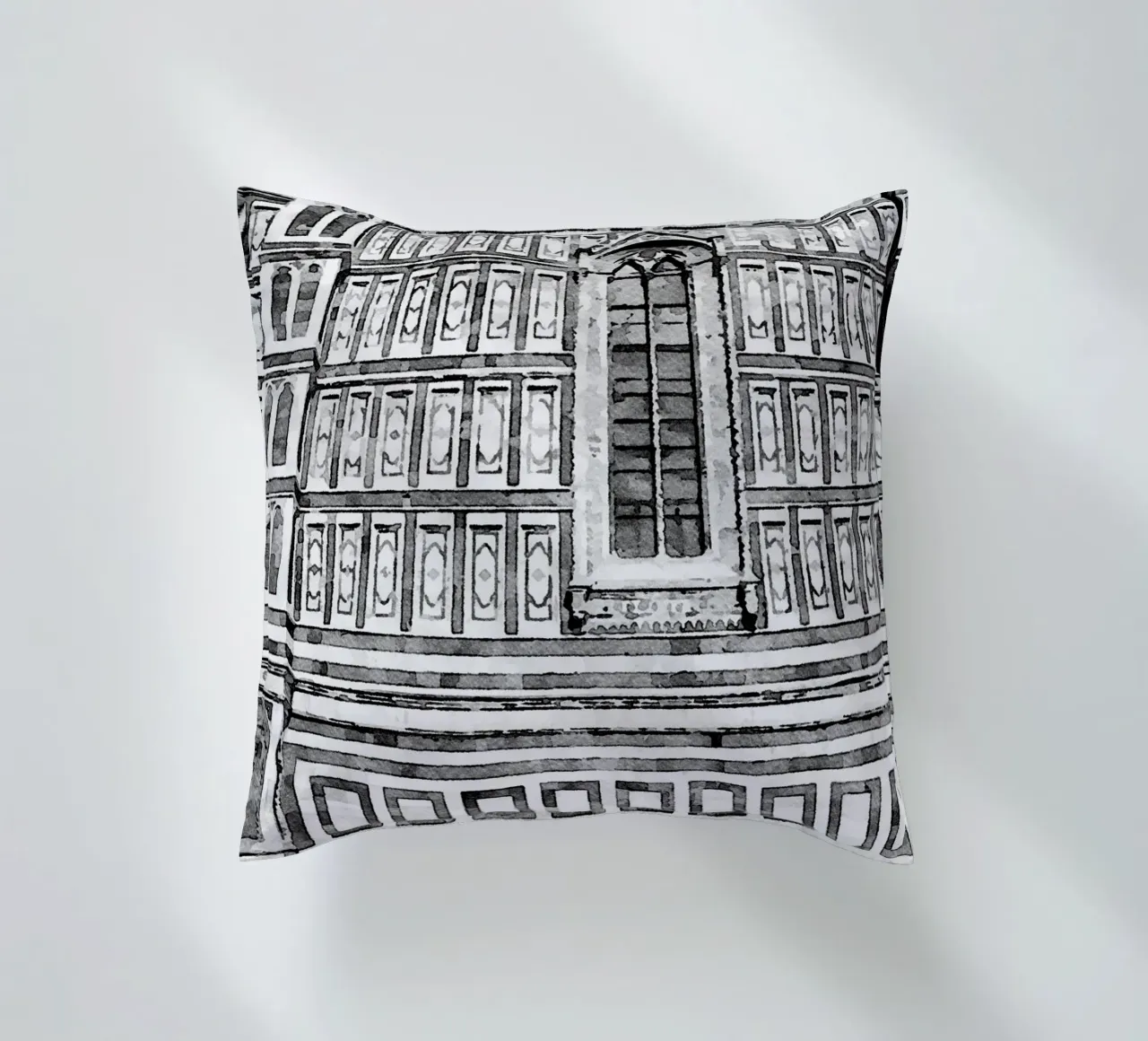 Facade decorative cushion by Massimo Frascogna