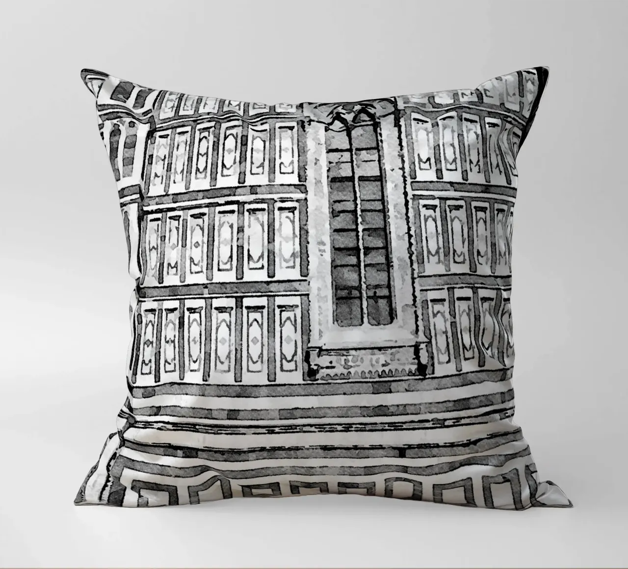Facade decorative cushion by Massimo Frascogna