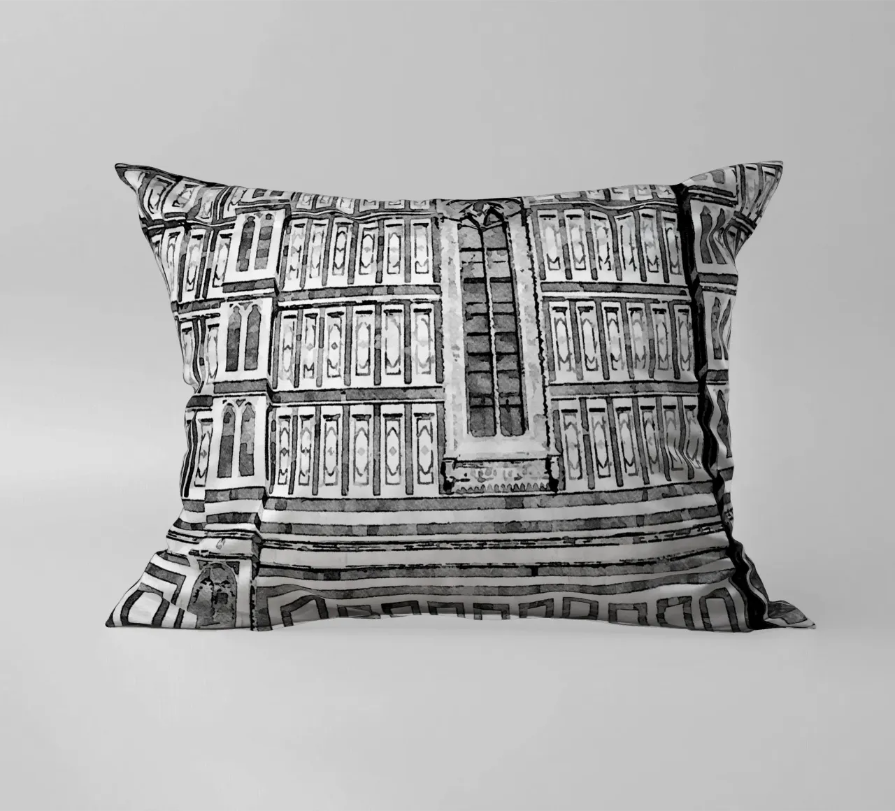 Facade decorative cushion by Massimo Frascogna
