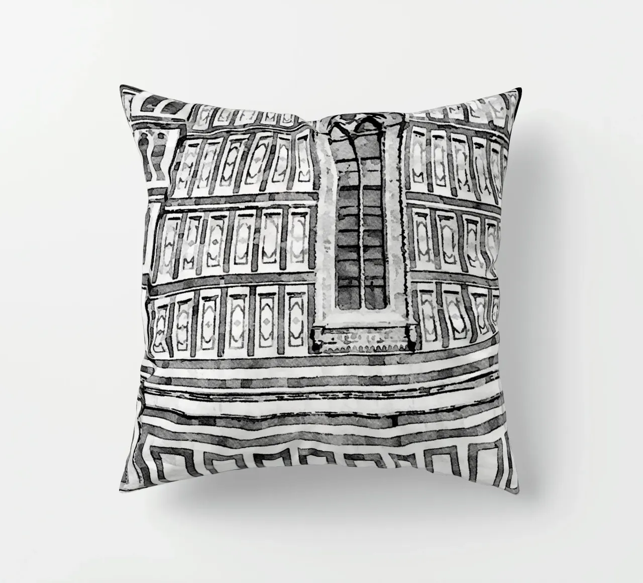 Facade decorative cushion by Massimo Frascogna