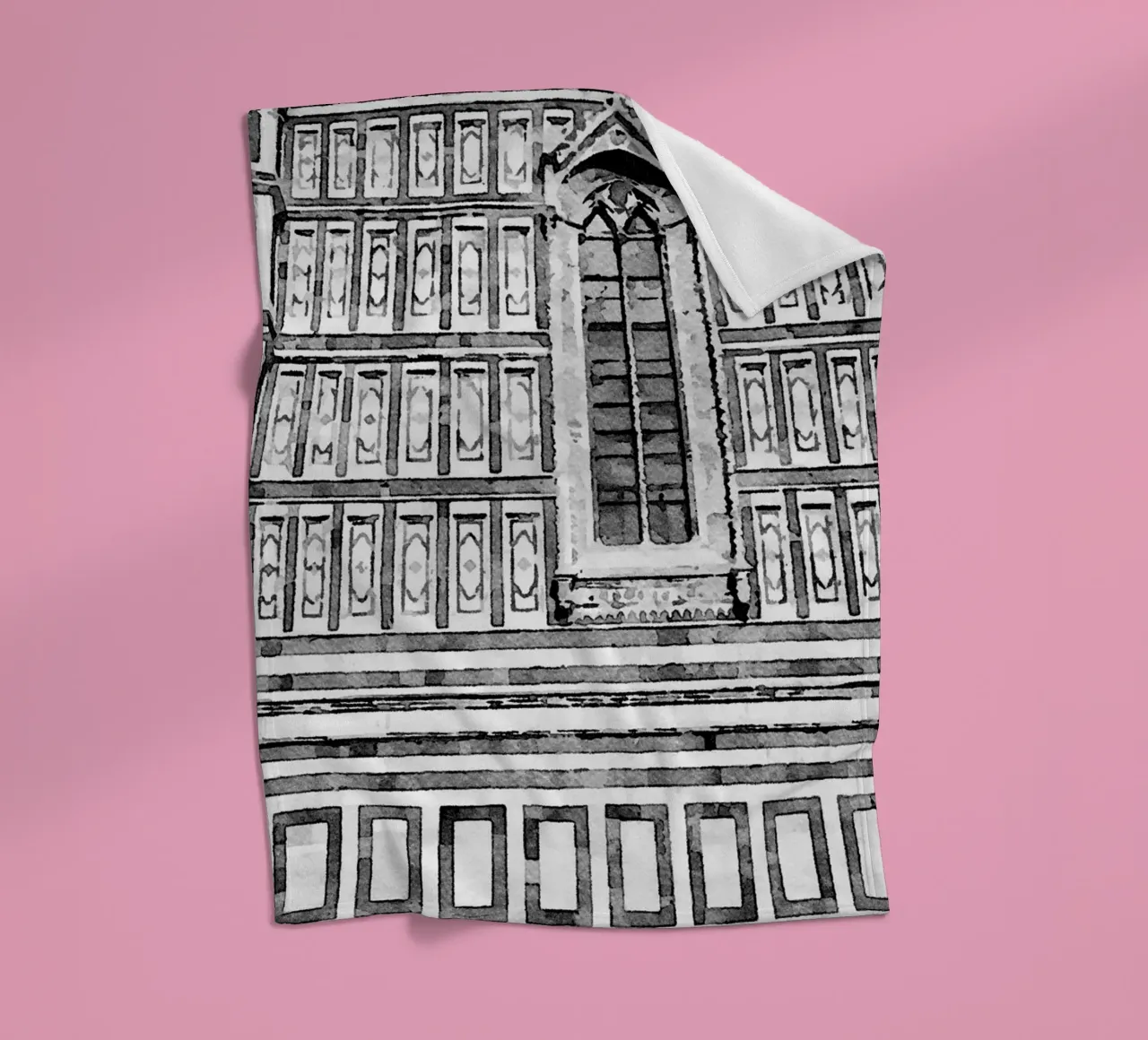 Facade fleece blanket by Massimo Frascogna