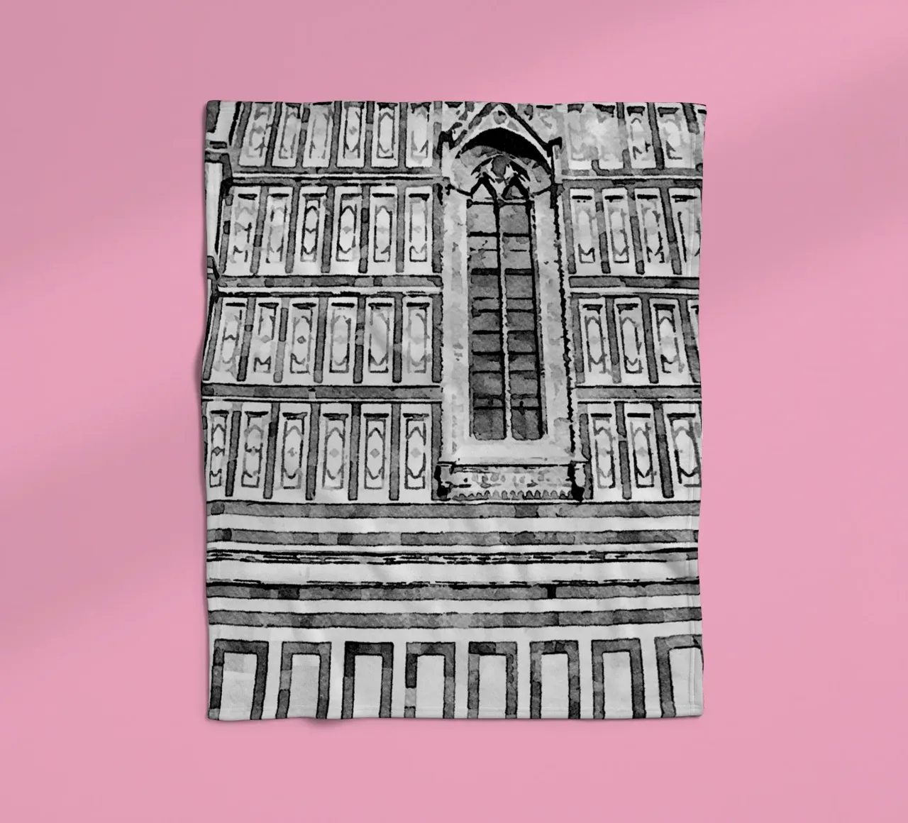 Facade fleece blanket by Massimo Frascogna