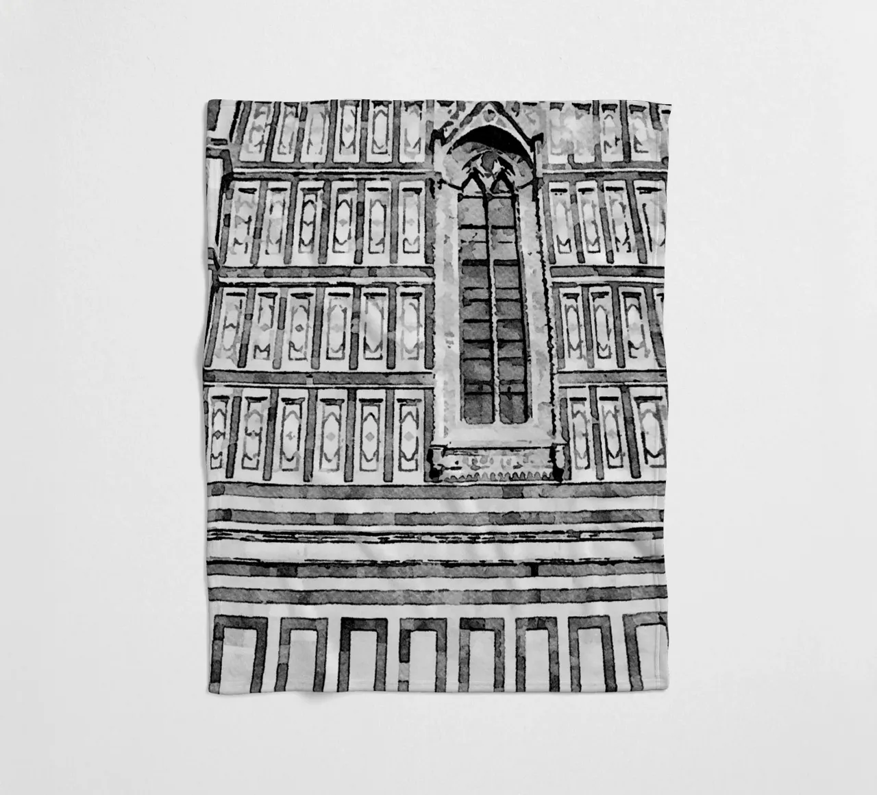 Facade fleece blanket by Massimo Frascogna