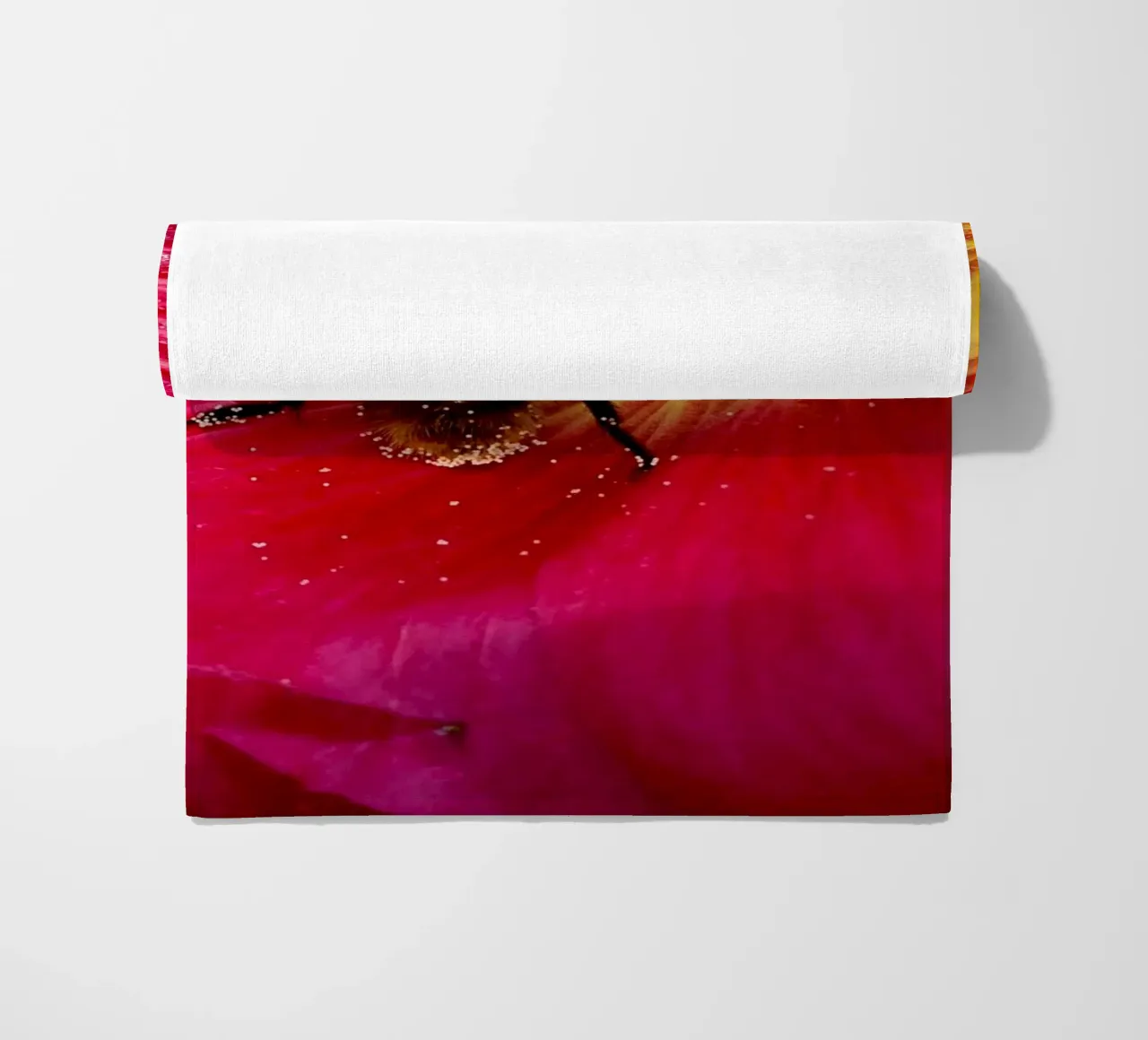 Flower's life beach towel by Massimo Frascogna