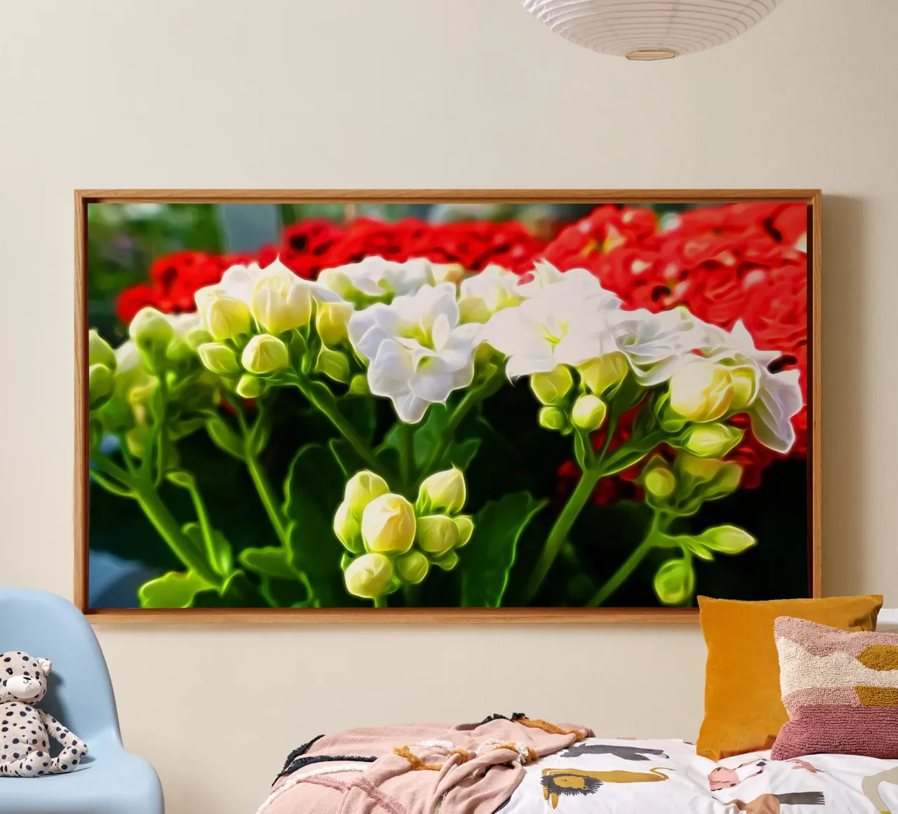 I fiori tela con Cornice a cassetta da Massimo Frascogna