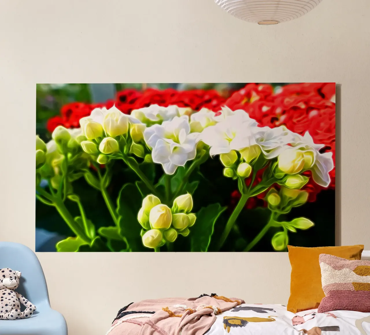 I fiori tela con Cornice a cassetta da Massimo Frascogna