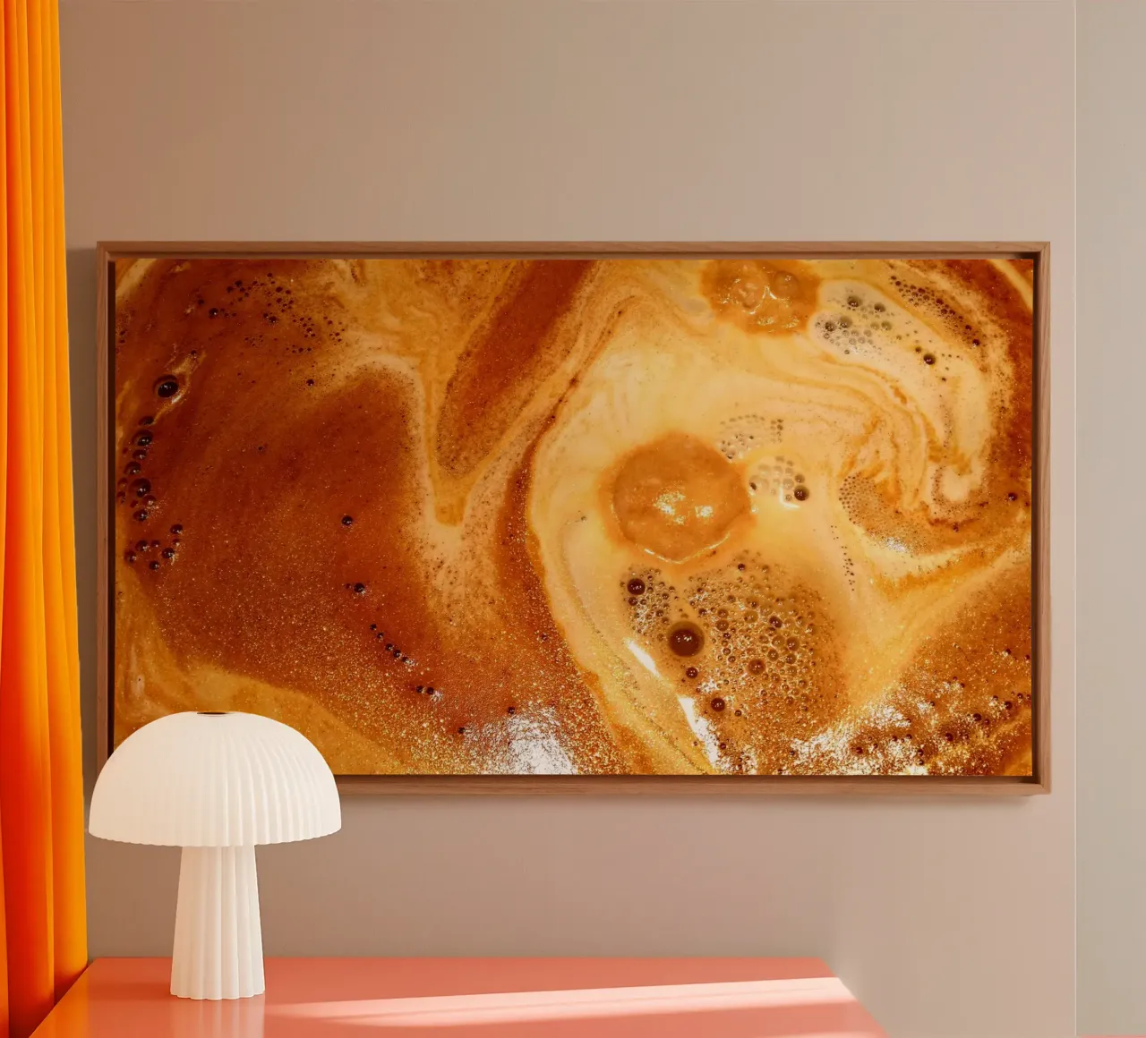 My cappuccino tela con Cornice a cassetta da Massimo Frascogna