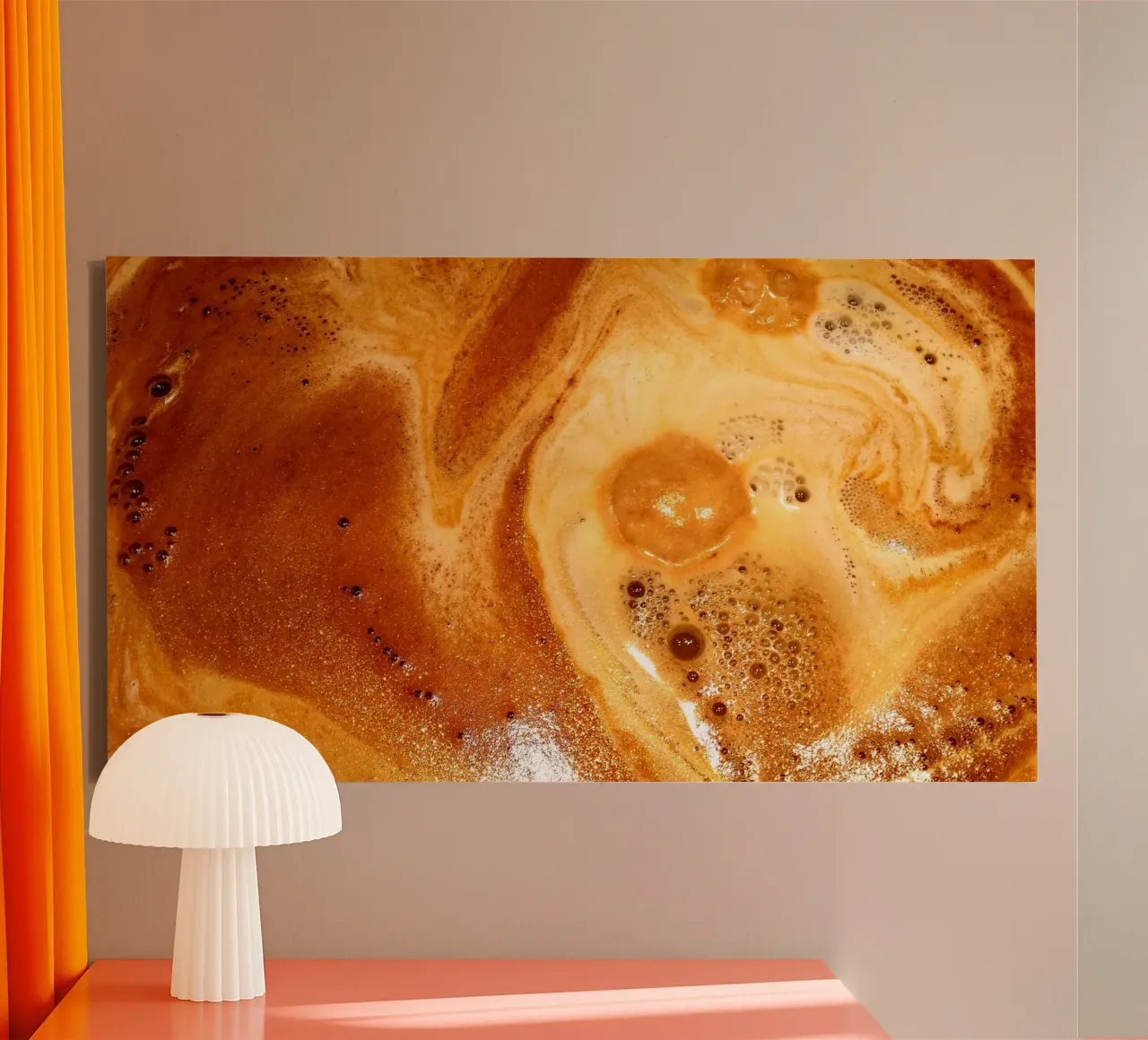 My cappuccino tela con Cornice a cassetta da Massimo Frascogna