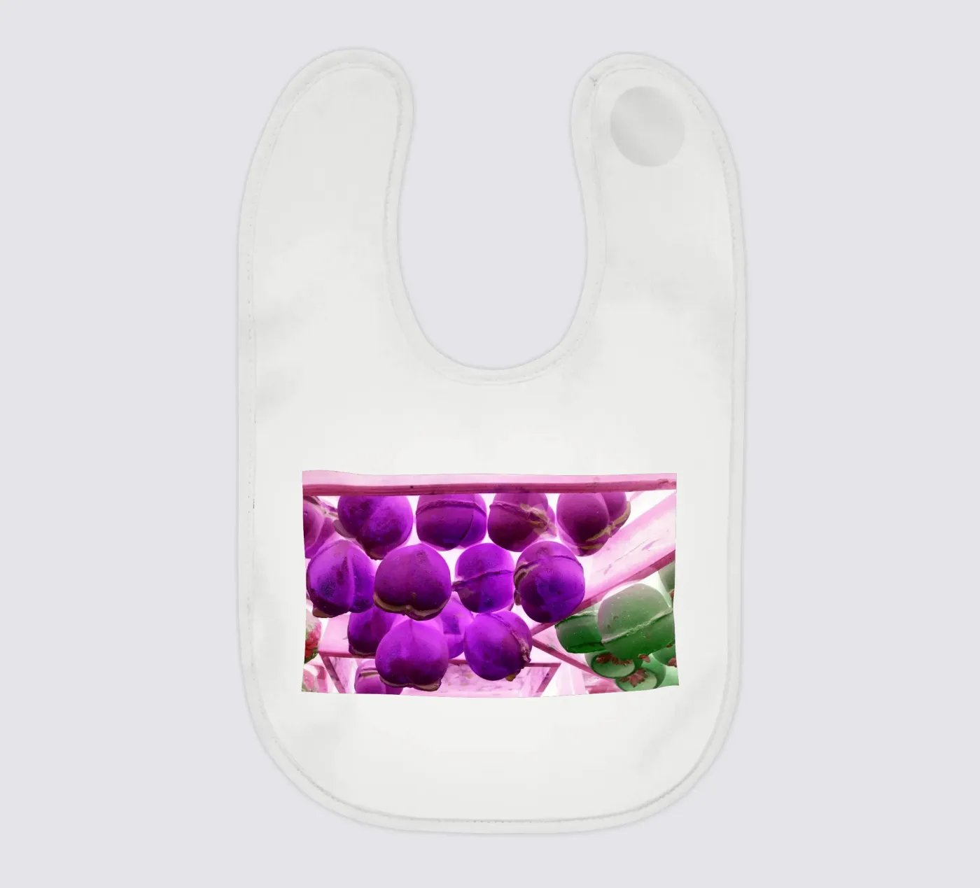 Purple Babylätzchen von Massimo Frascogna