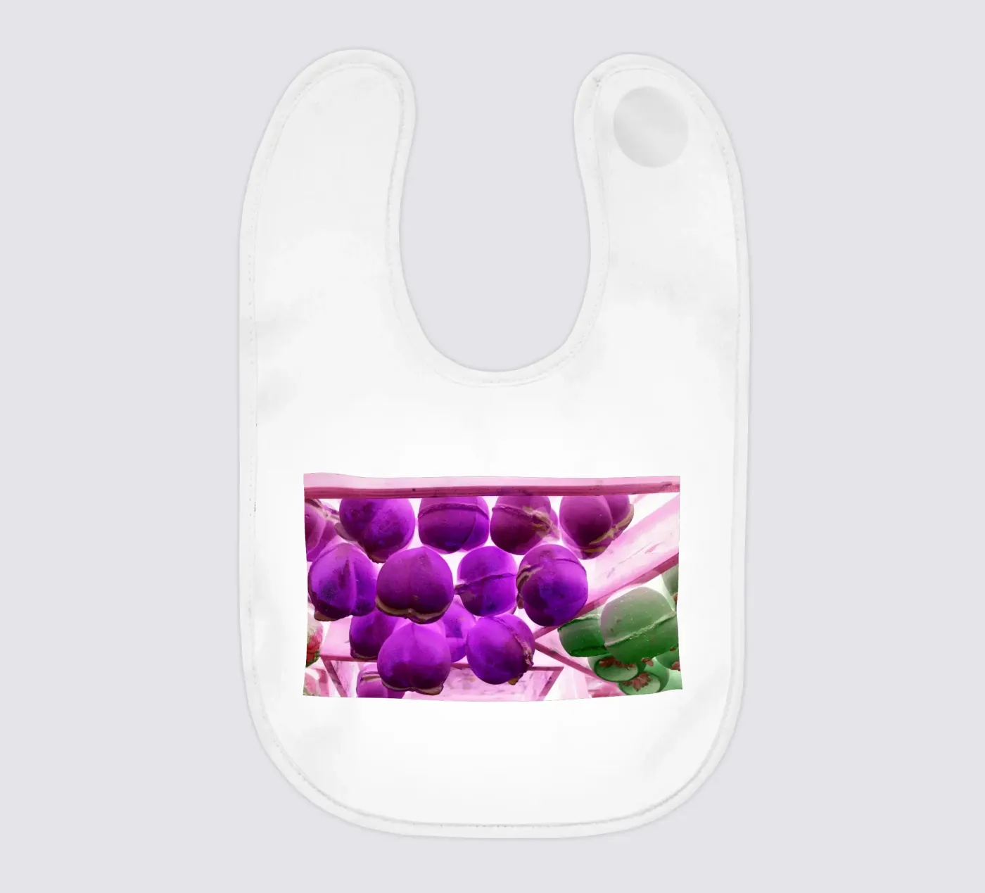 Purple Babylätzchen von Massimo Frascogna