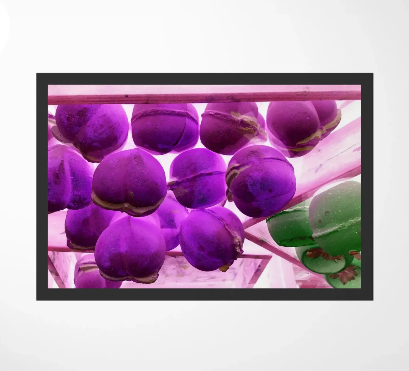 Paars deurmat van Massimo Frascogna