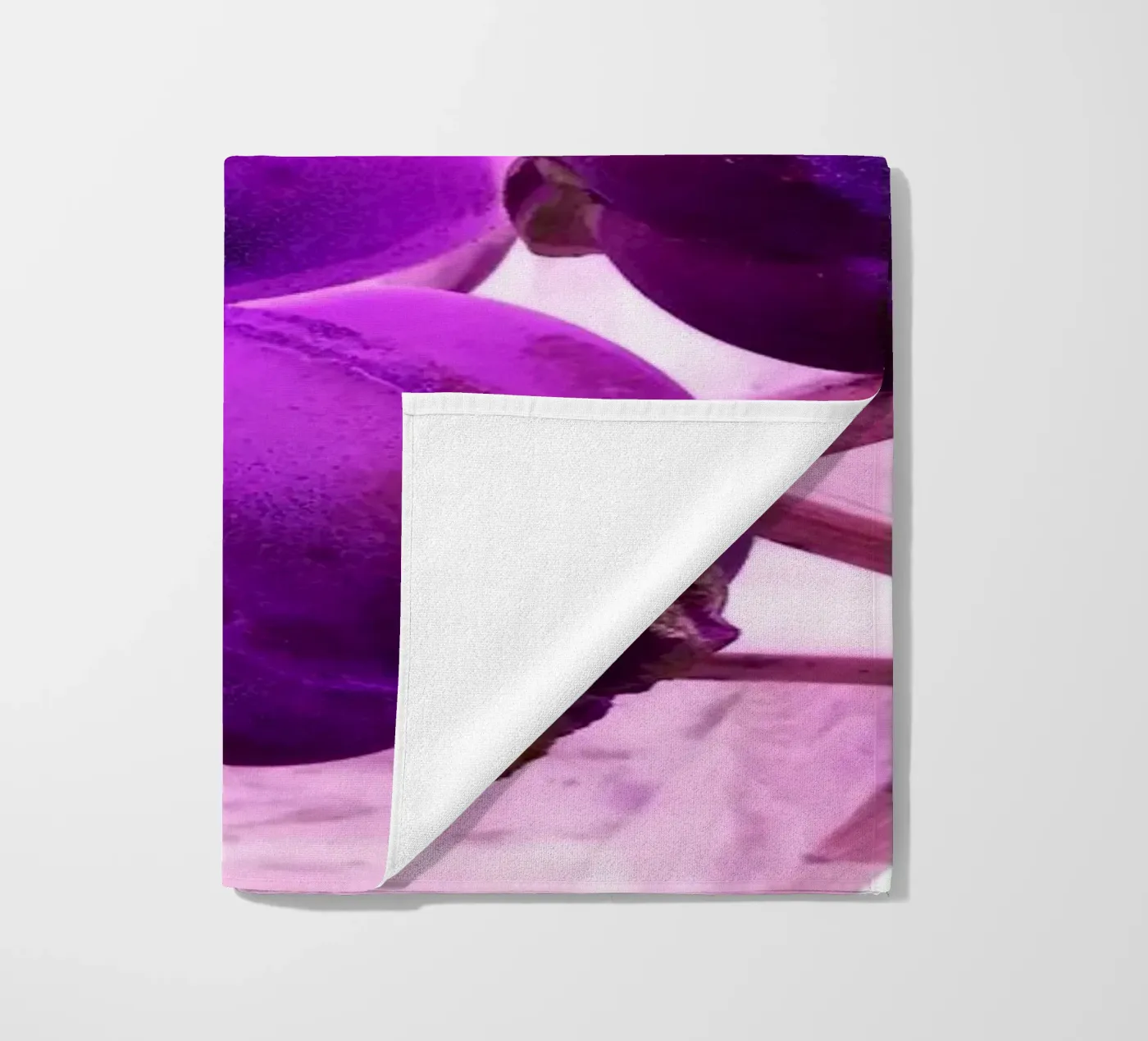 Purple beach towel by Massimo Frascogna