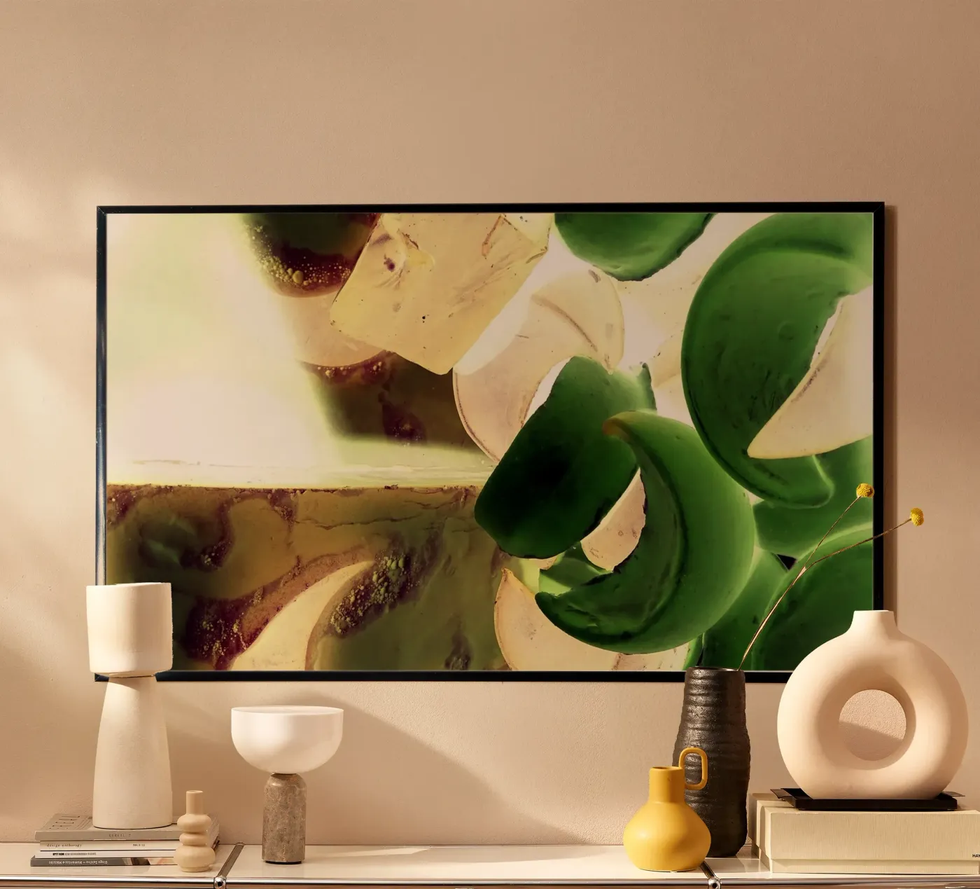 Green shapes poster da Massimo Frascogna