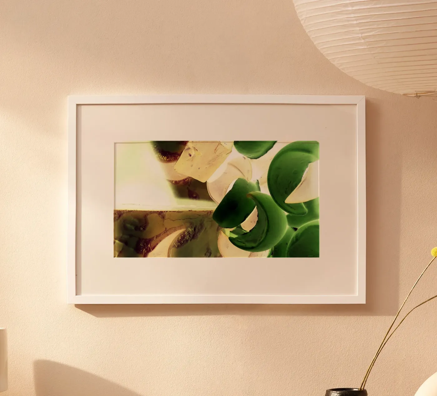 Green shapes poster da Massimo Frascogna