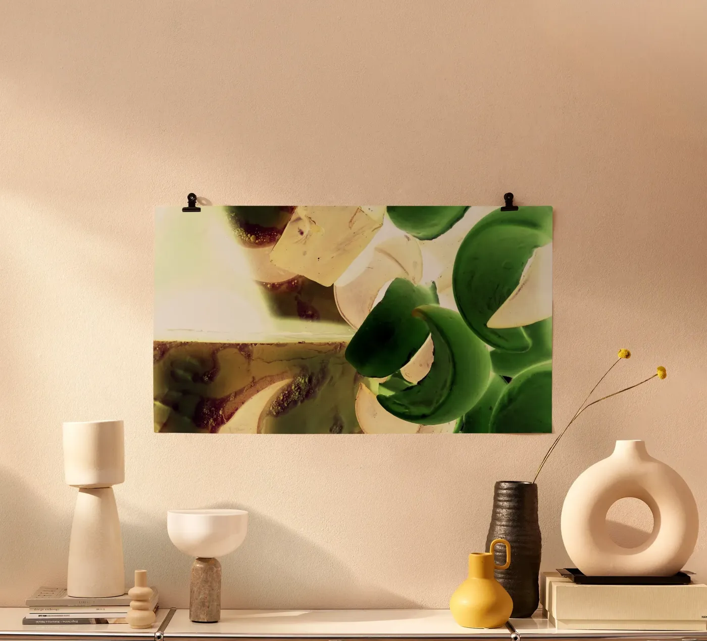 Green shapes poster da Massimo Frascogna