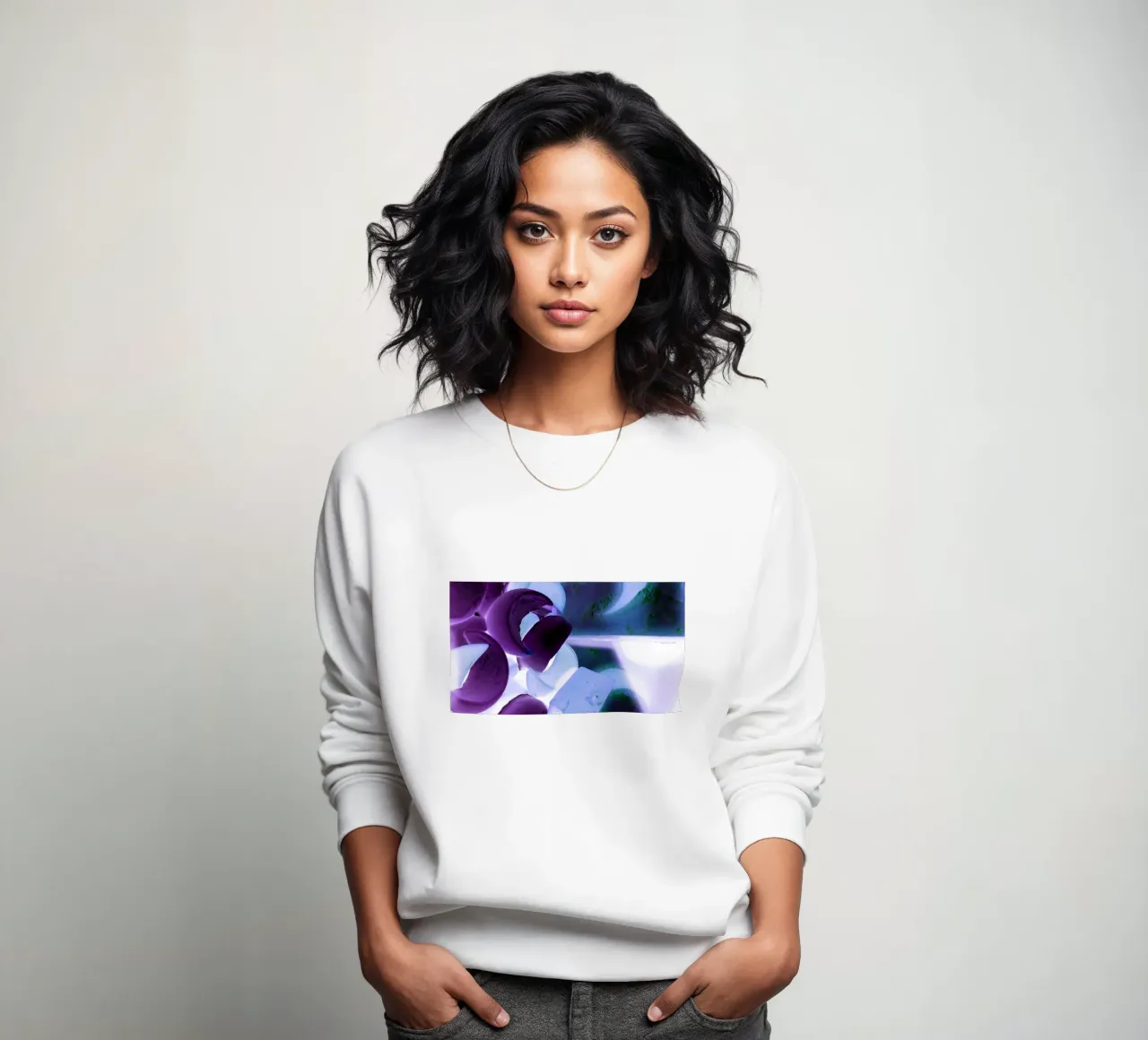 Blue and purple felpa da Massimo Frascogna