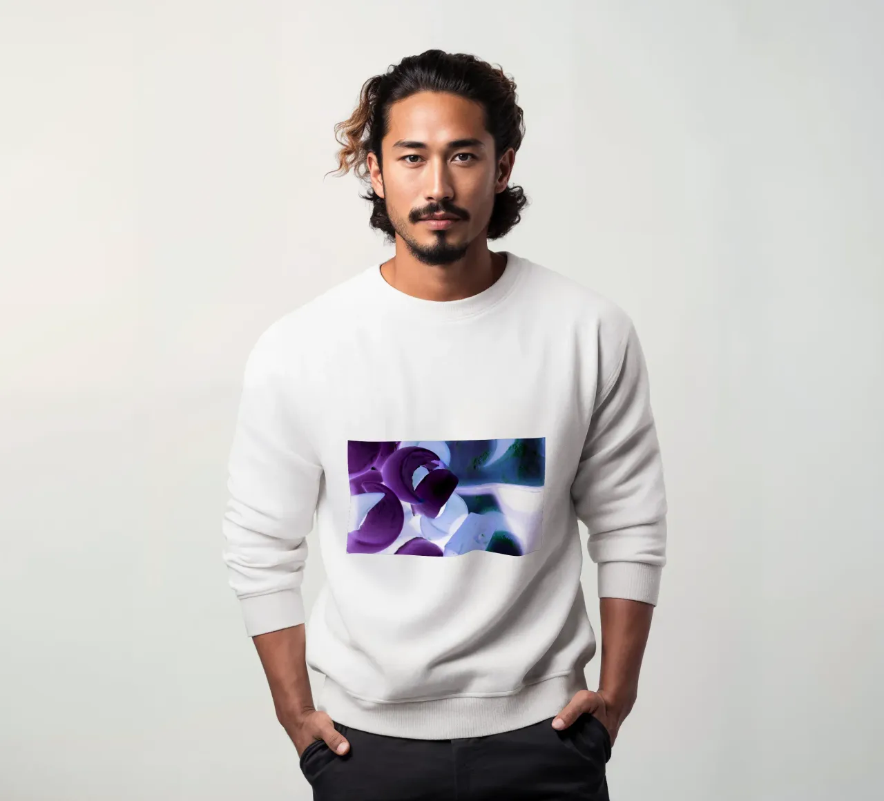 Blue and purple felpa da Massimo Frascogna