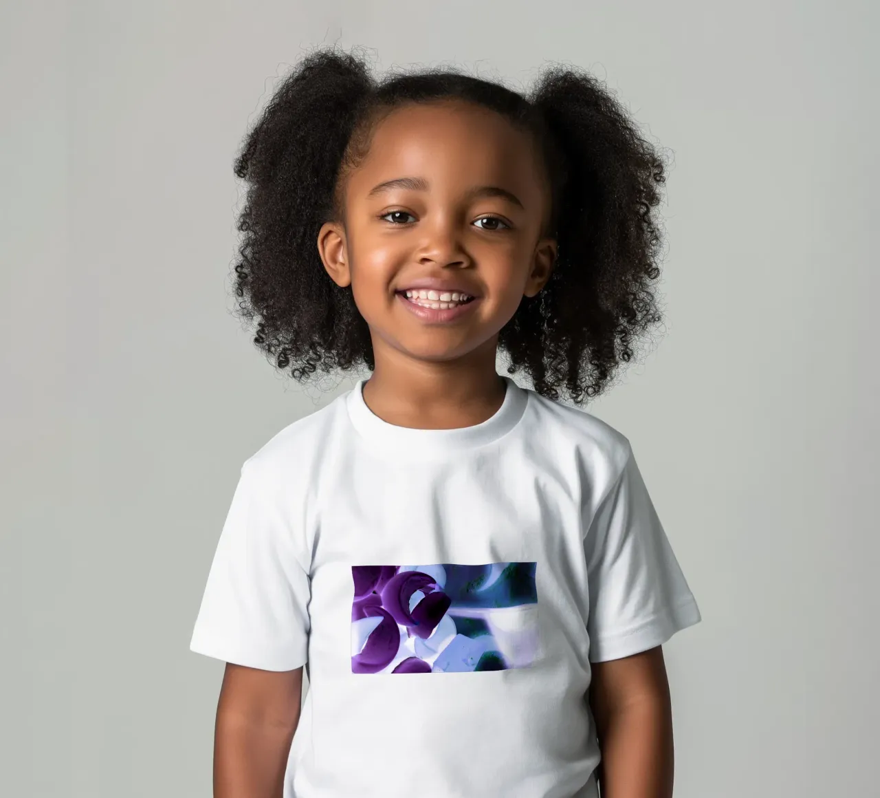 Blu e viola t-shirt bambini da Massimo Frascogna