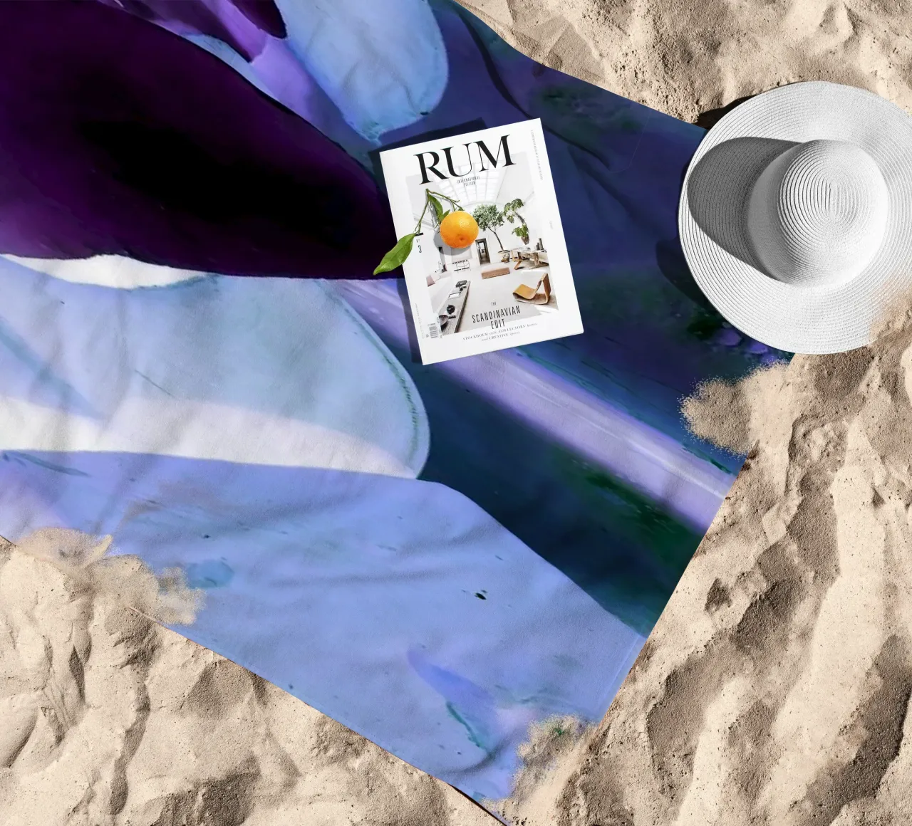 Blu e viola telo mare da Massimo Frascogna