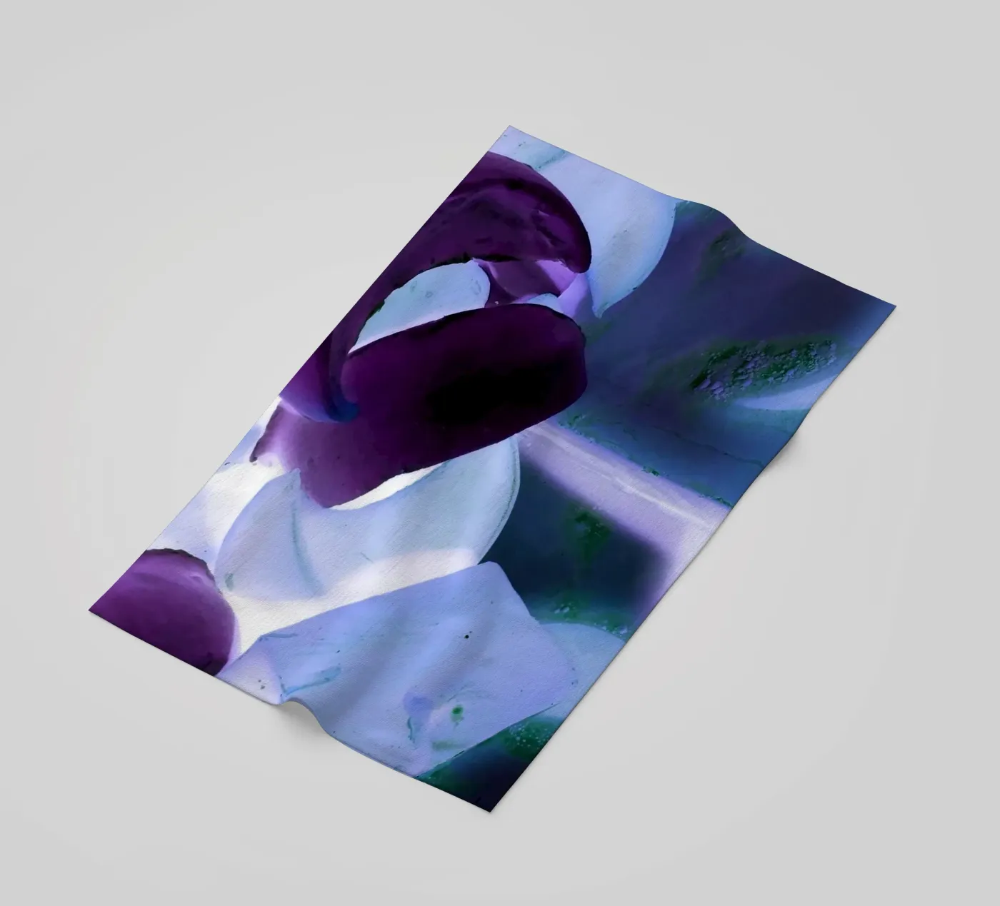Blue and purple Strandtuch von Massimo Frascogna