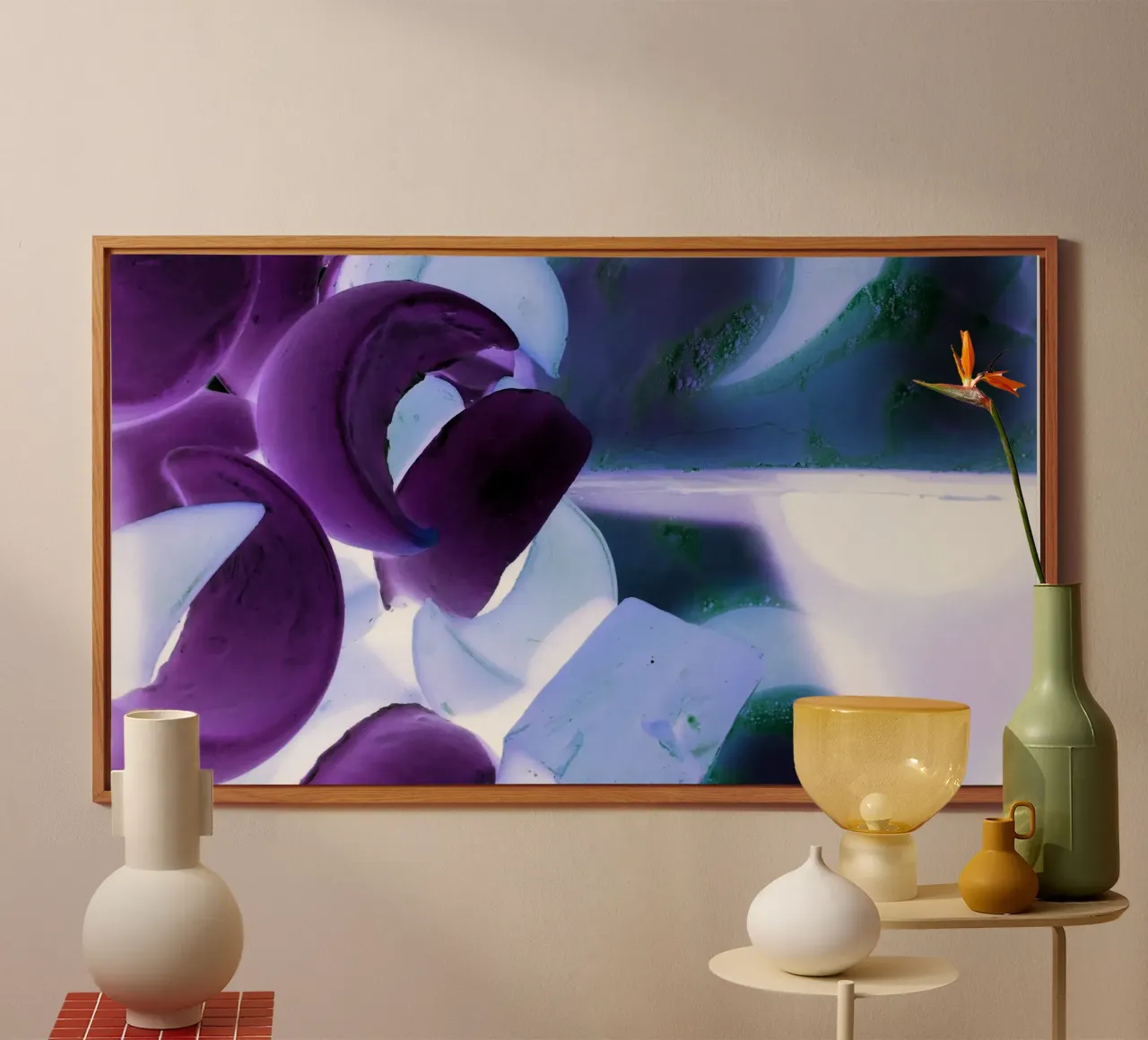 Blu e viola alluminio dibond da Massimo Frascogna