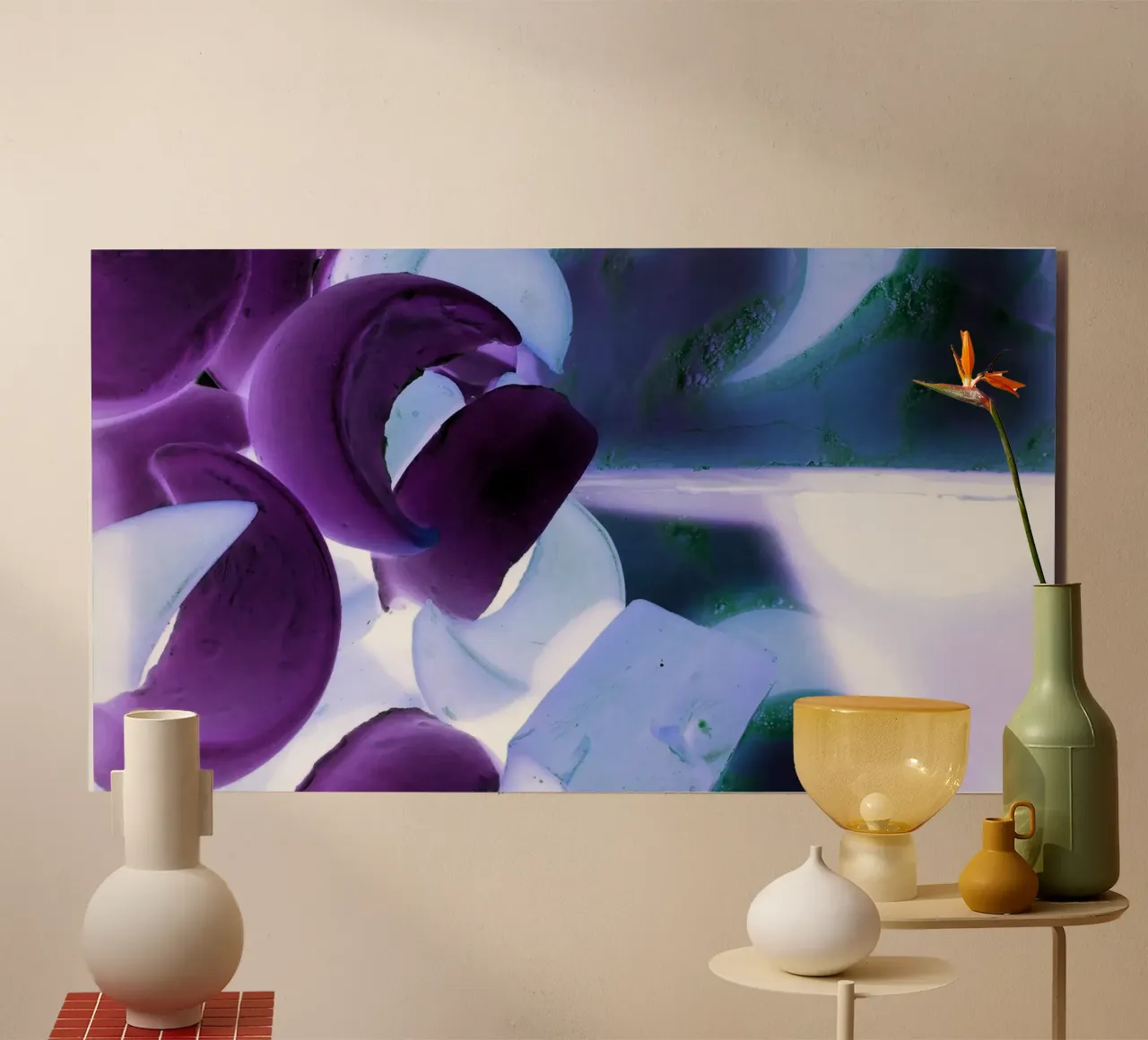 Blu e viola alluminio dibond da Massimo Frascogna