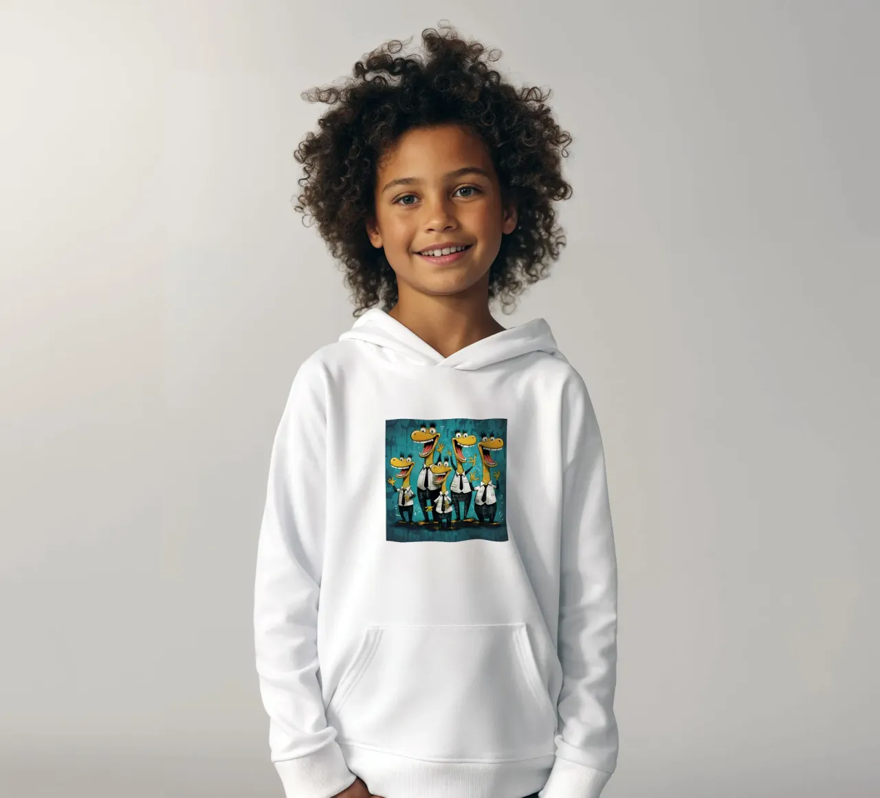 Gang di alligatori retrò felpa bambino con cappuccio da Funny Animals