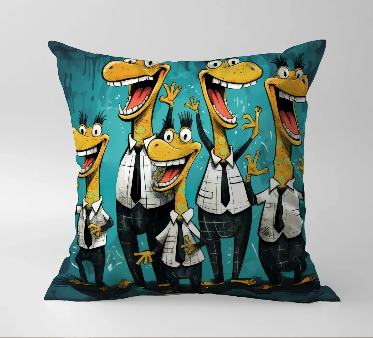 Gang di alligatori retrò cuscino da Funny Animals