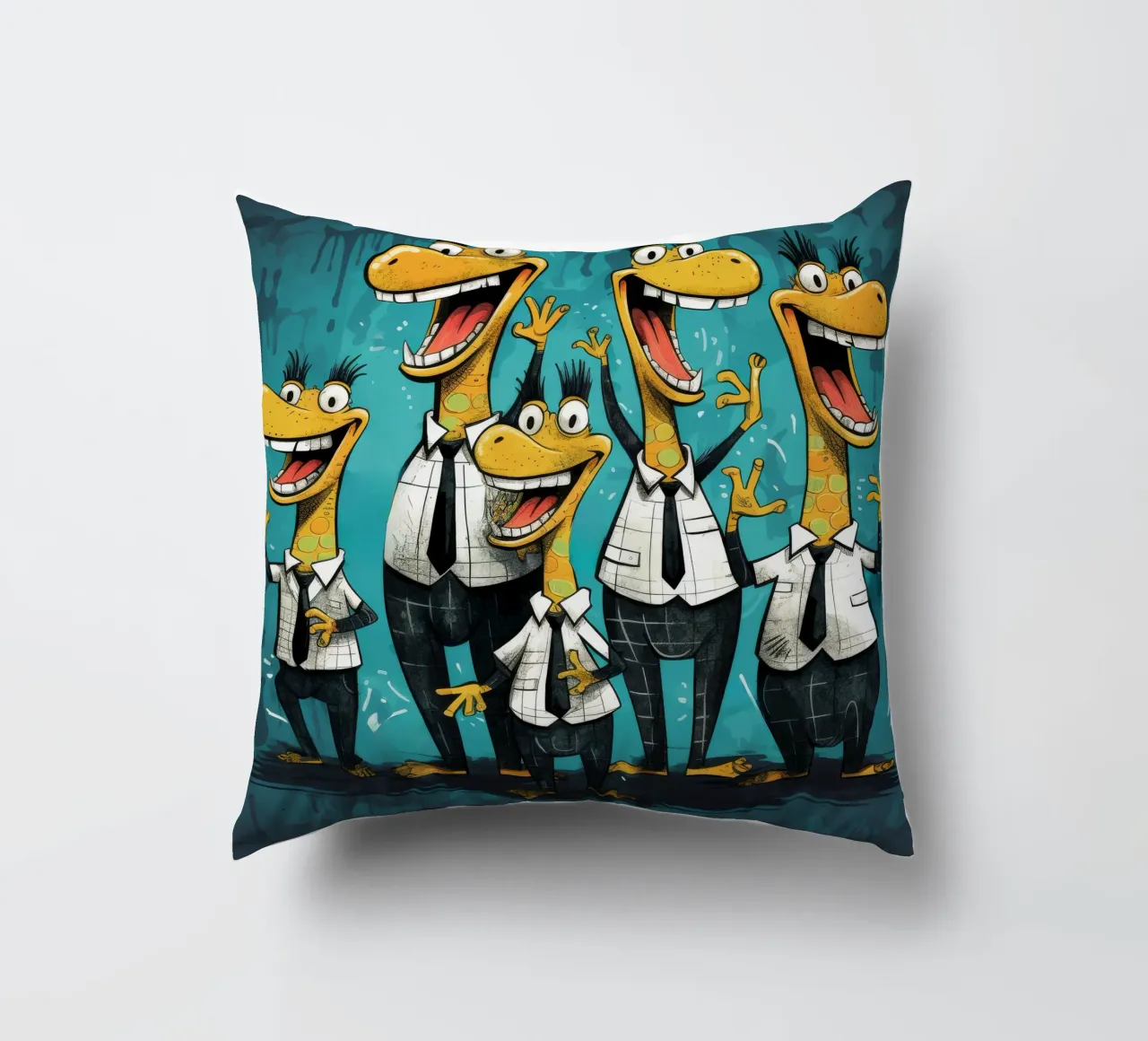 Gang di alligatori retrò cuscino da Funny Animals