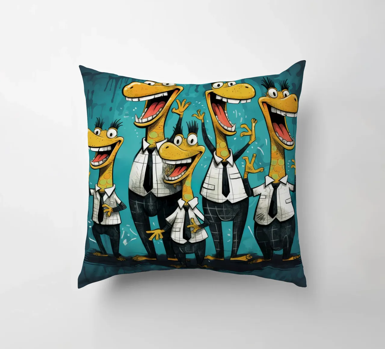 Gang di alligatori retrò cuscino da Funny Animals