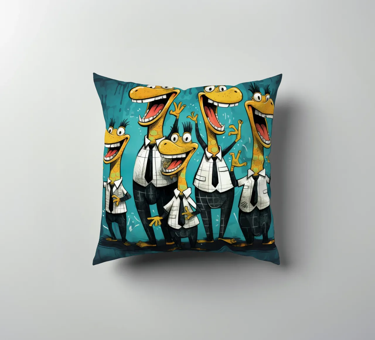 Gang di alligatori retrò cuscino da Funny Animals