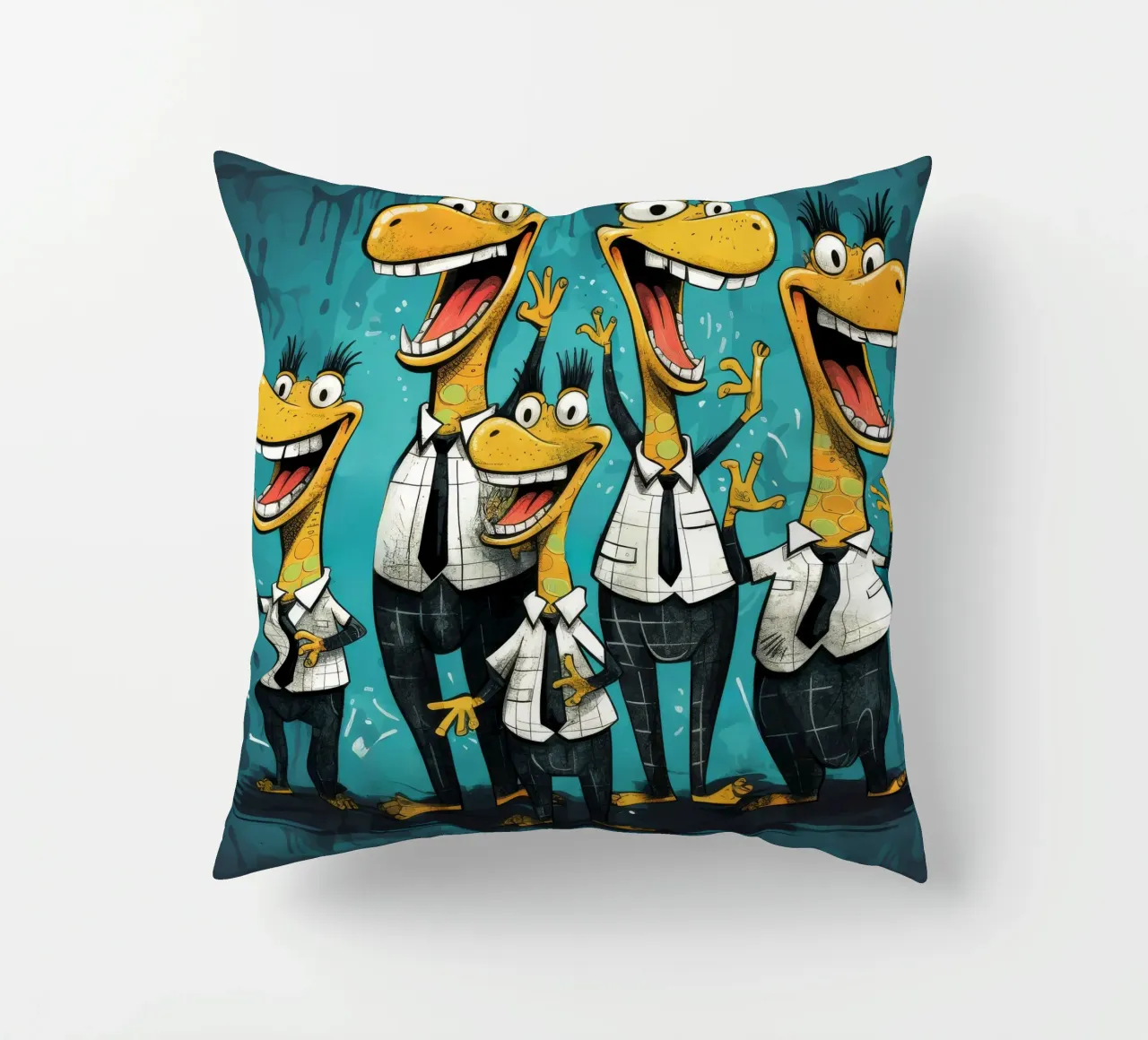 Gang di alligatori retrò cuscino da Funny Animals