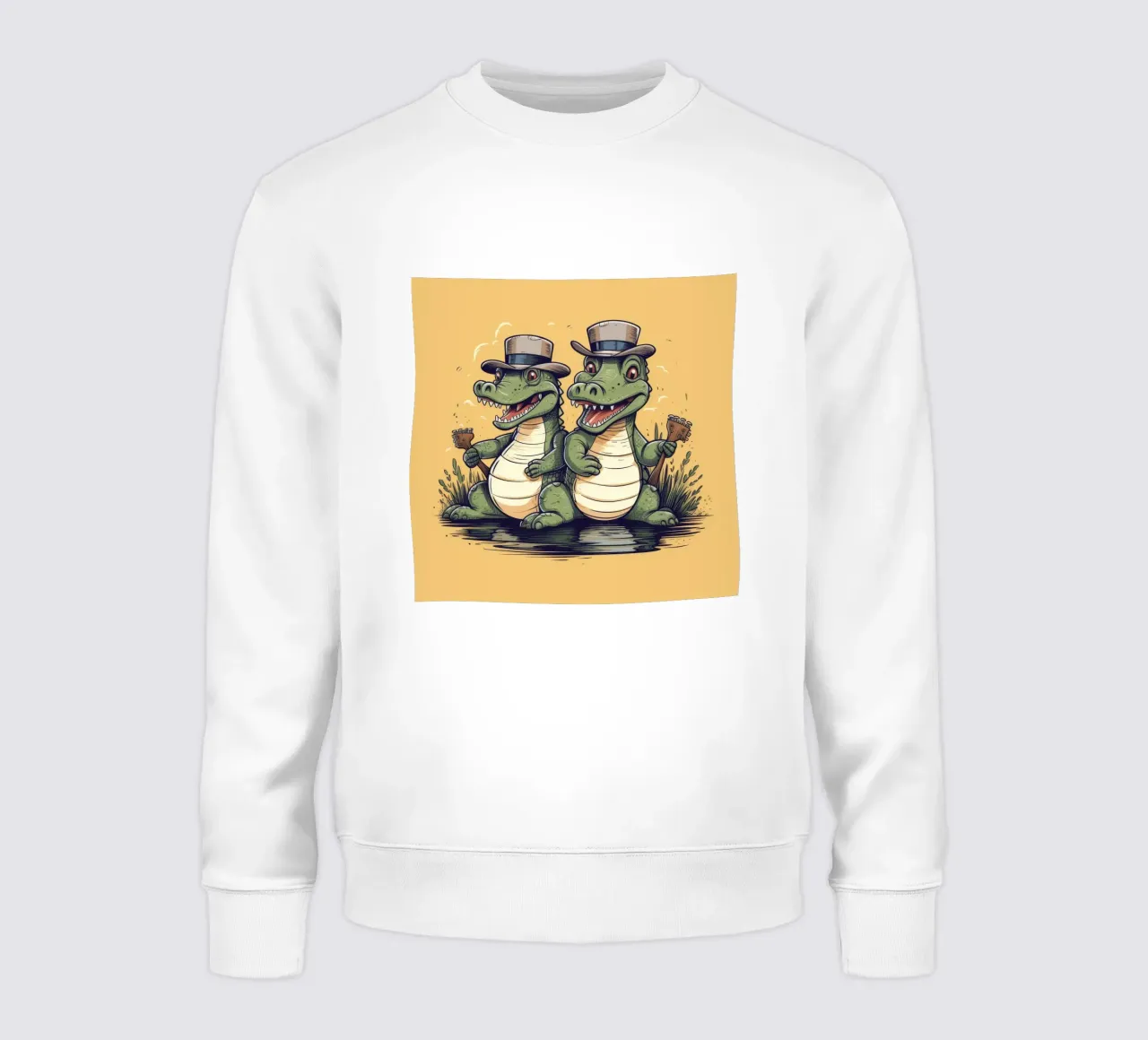 Retro Alligator Duo felpa da Funny Animals