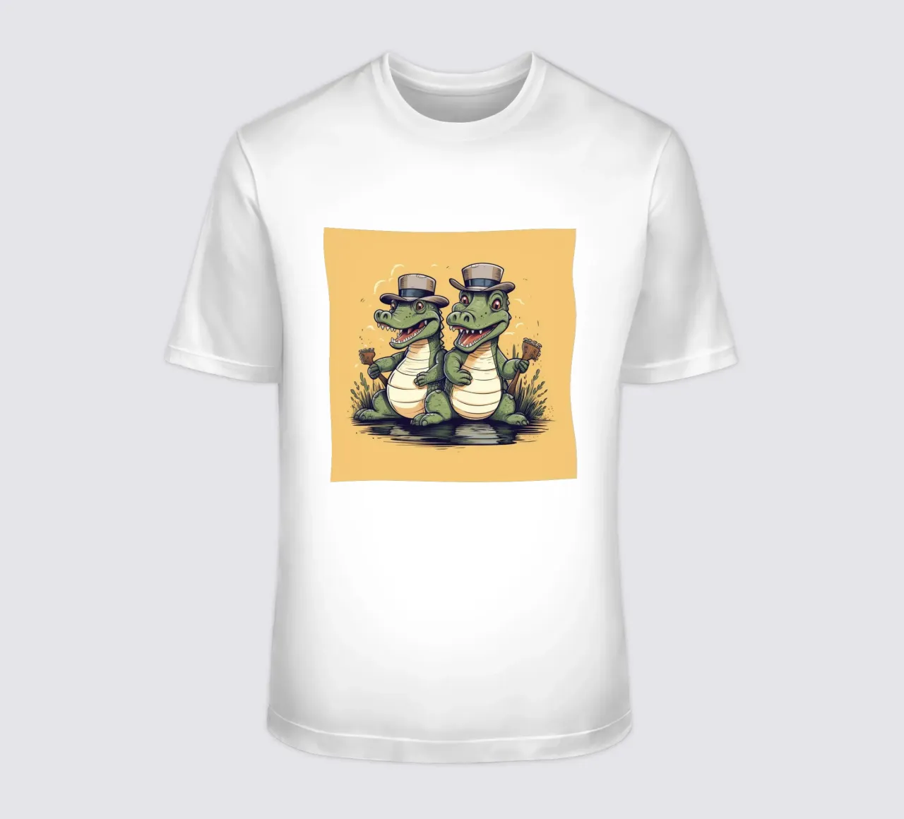 Retro Alligator Duo t-shirt da Funny Animals