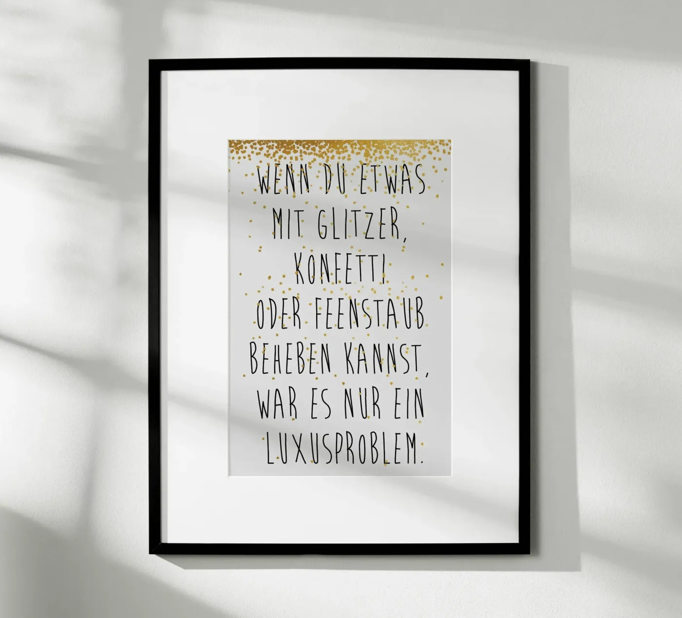Luxusproblem Poster von typealive