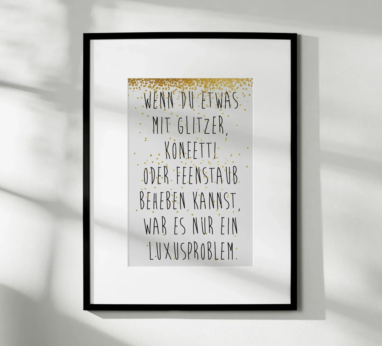 Luxusproblem Poster von typealive