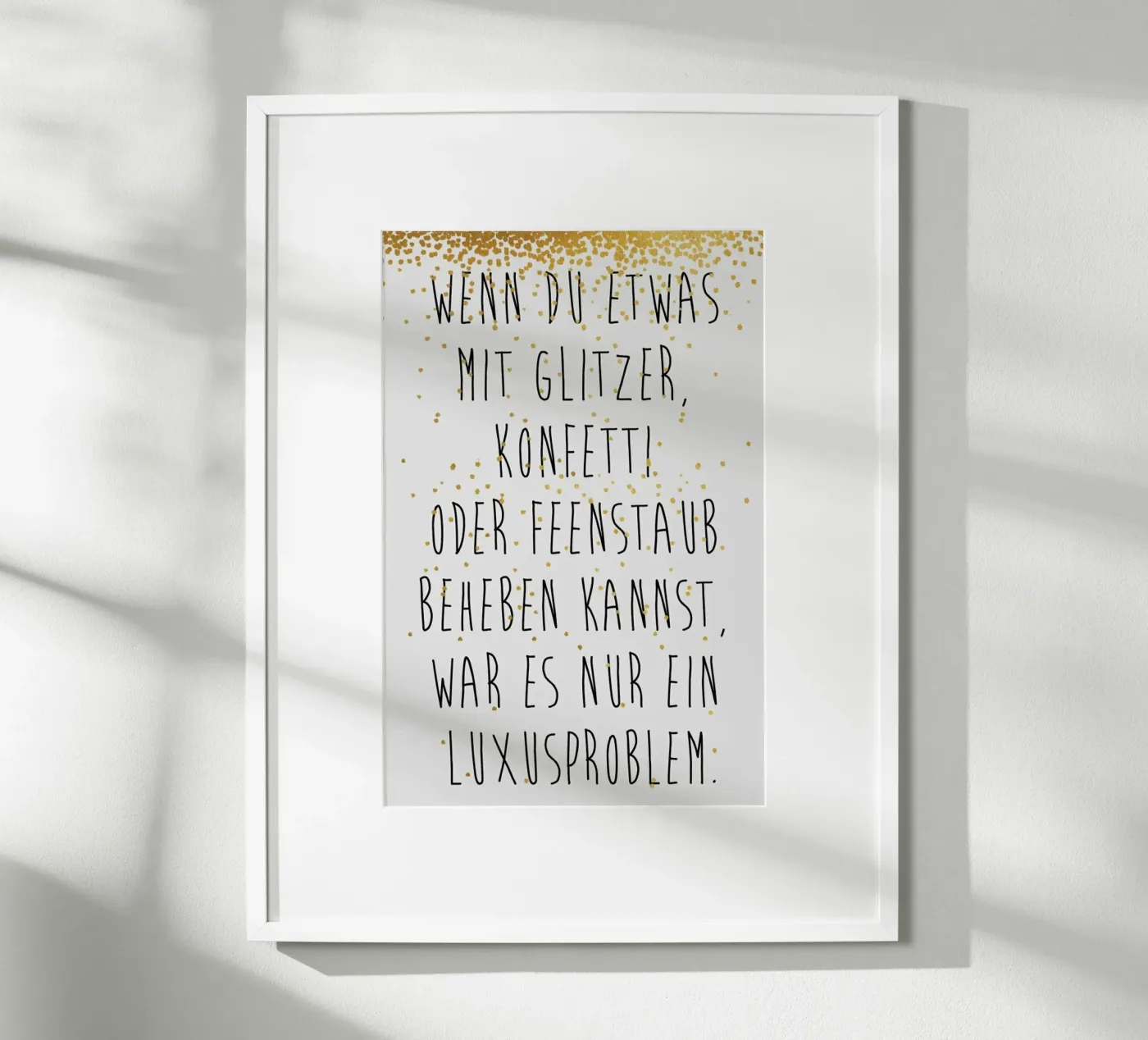 Luxusproblem Poster von typealive