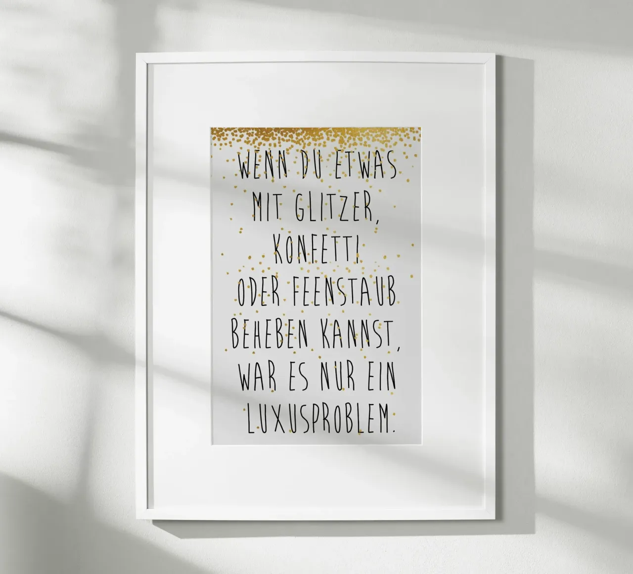 Luxusproblem Poster von typealive