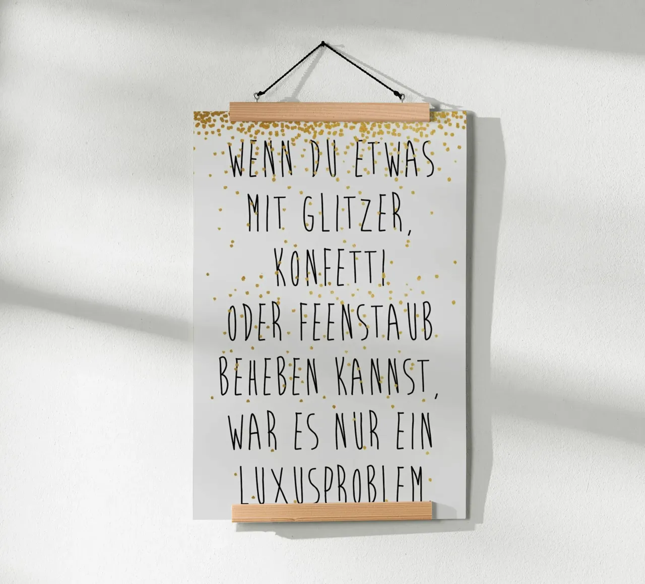 Luxusproblem Poster von typealive