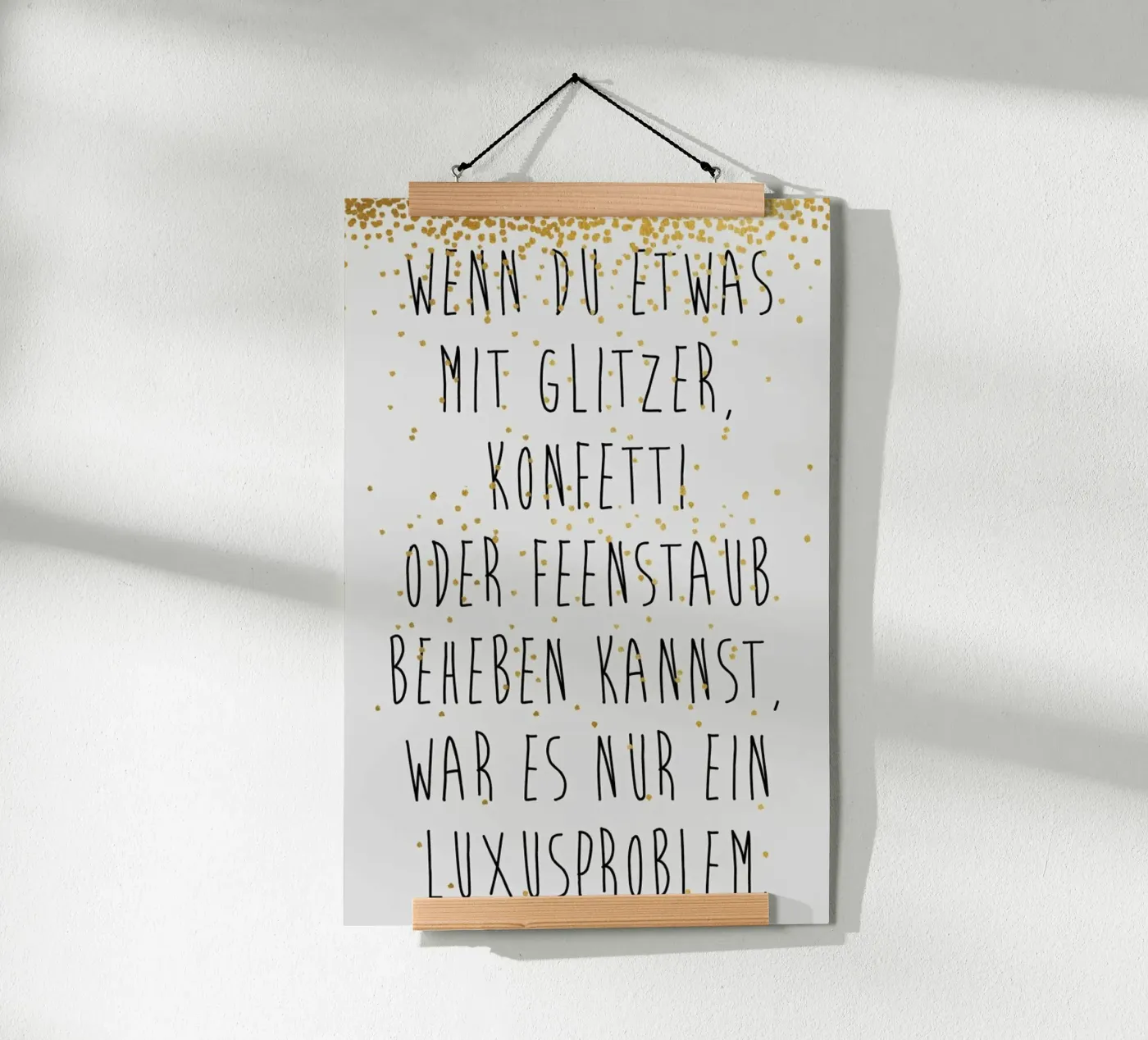 Luxusproblem Poster von typealive