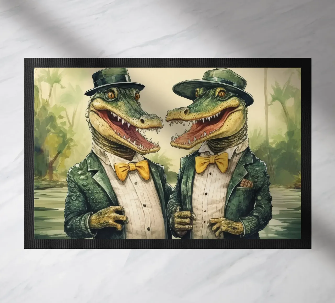 Gang di alligatori retrò zerbino da Funny Animals