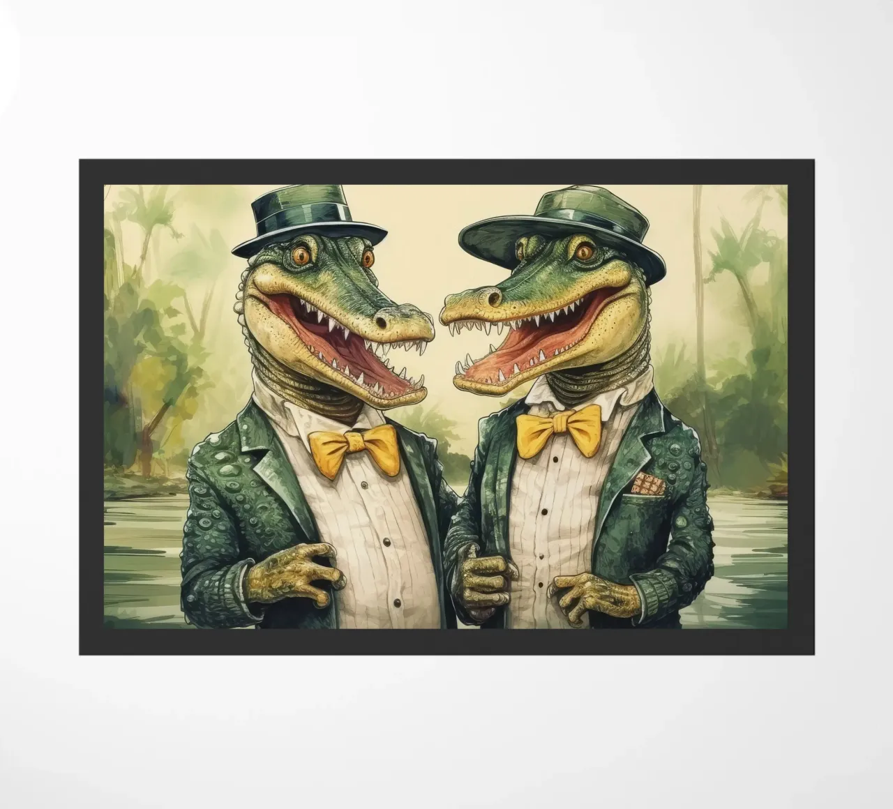 Gang di alligatori retrò zerbino da Funny Animals