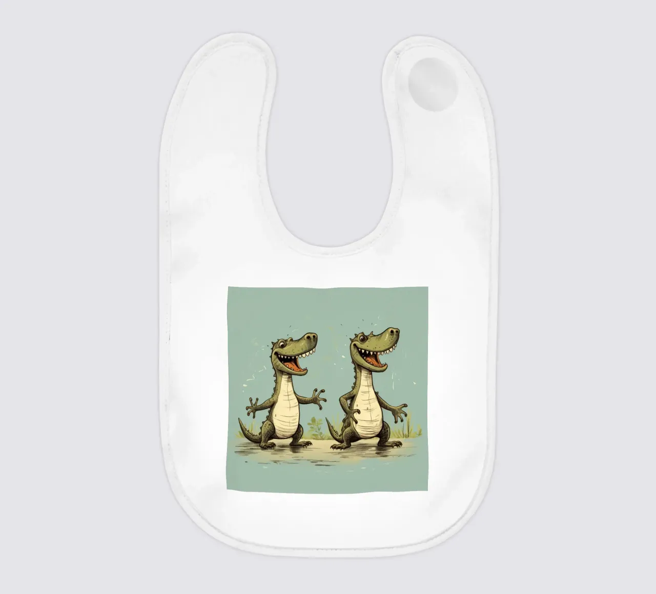 Retro Alligator Duo bavaglino da Funny Animals